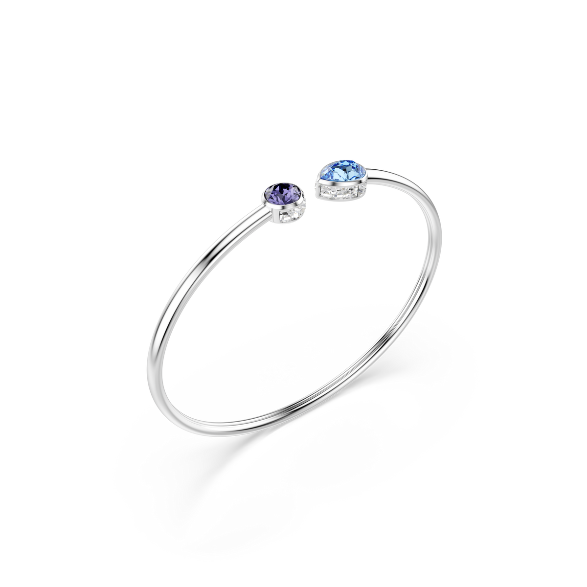 Chroma Bangle Bileklik, Karışık Kesim, Çok Renkli, Rodyum Kaplama