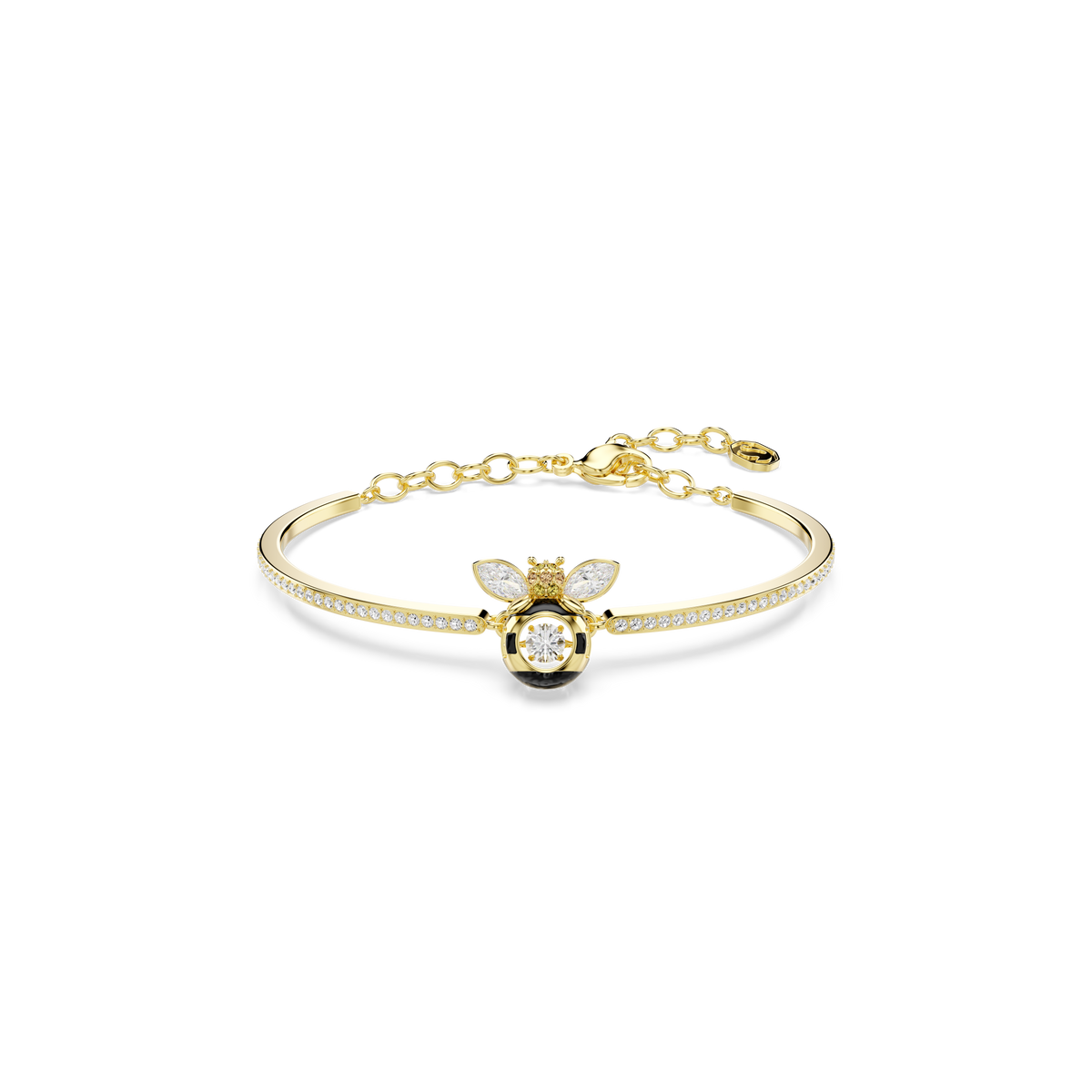 Idyllia Bangle Bileklik, Karışık Kesim, Arı, Çok Renkli, Sarı Altın Rengi Kaplama