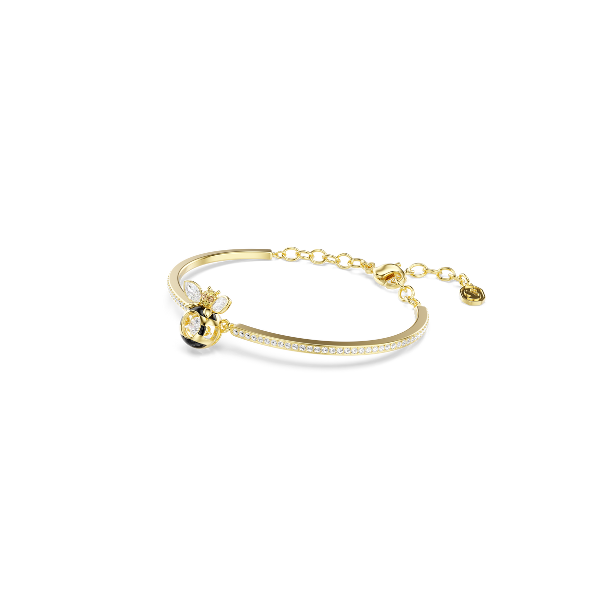 Idyllia Bangle Bileklik, Karışık Kesim, Arı, Çok Renkli, Sarı Altın Rengi Kaplama