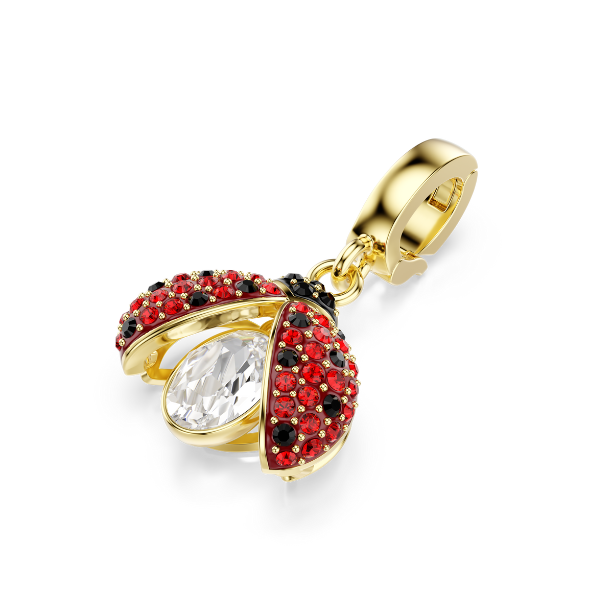 Idyllia Charm, Karışık Kesim, Uğur Böceği, Kırmızı, Sarı Altın Rengi Kaplama