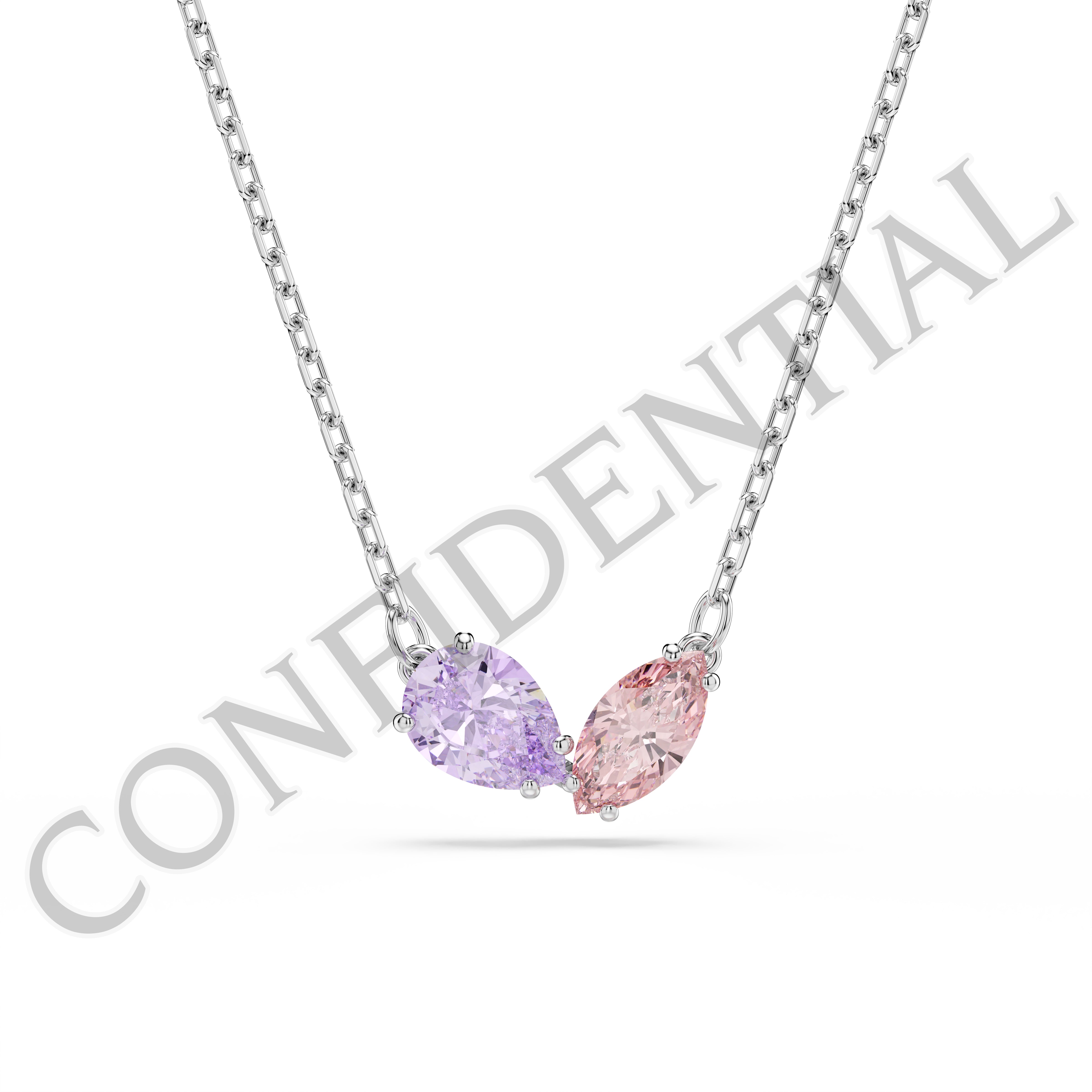 Ariana Grande x Swarovski Set, Karışık Kesim, Çok Renkli, Rodyum Kaplama