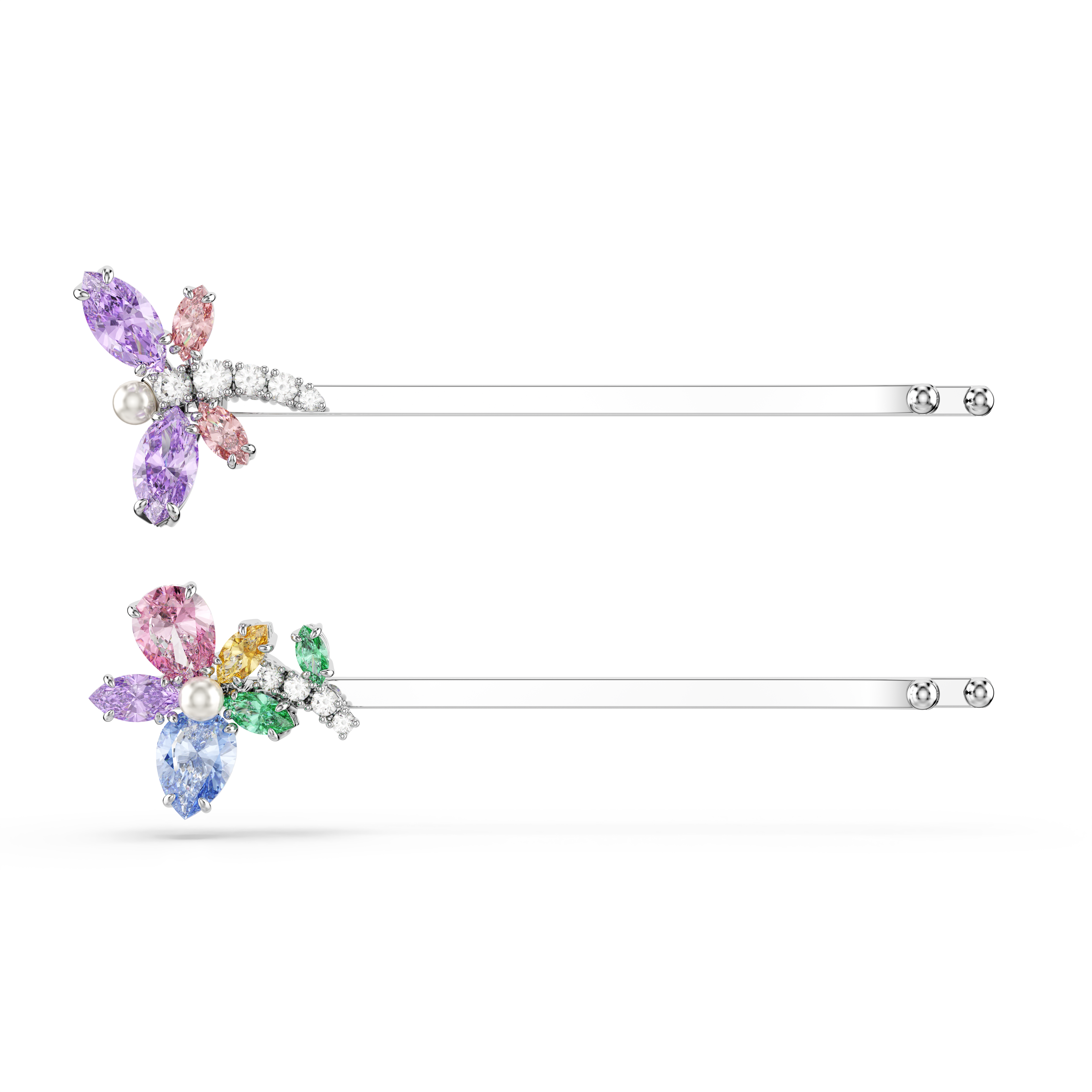 Ariana Grande x Swarovski Saç İğnesi, Karışık Kesim, Yusufçuk, Çiçek, Çok Renkli, Rodyum Kaplama