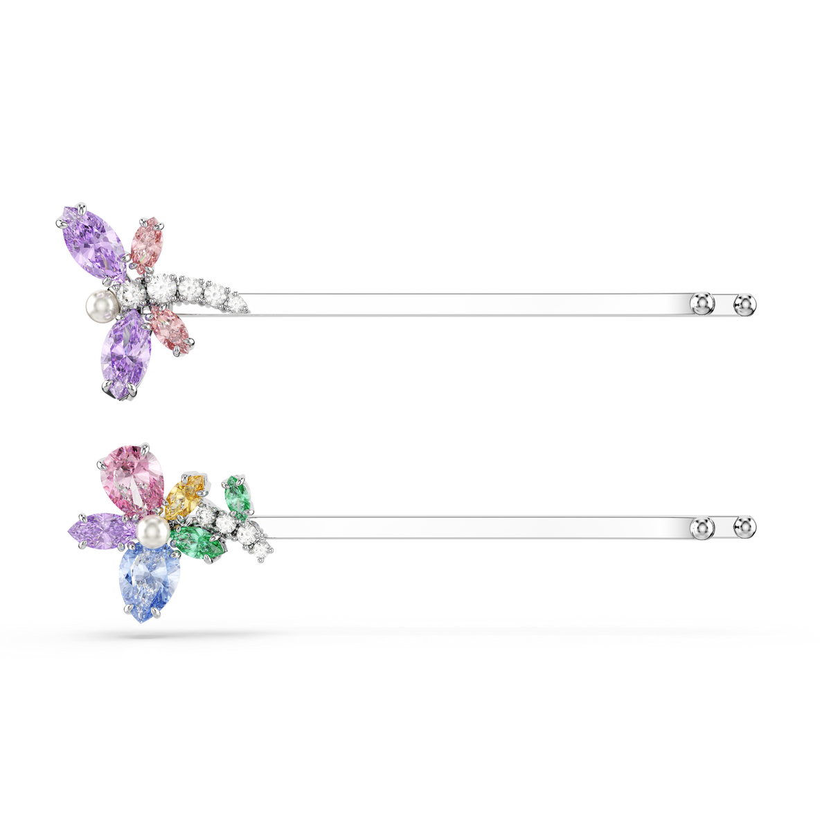 Ariana Grande x Swarovski Saç İğnesi, Karışık Kesim, Yusufçuk, Çiçek, Çok Renkli, Rodyum Kaplama
