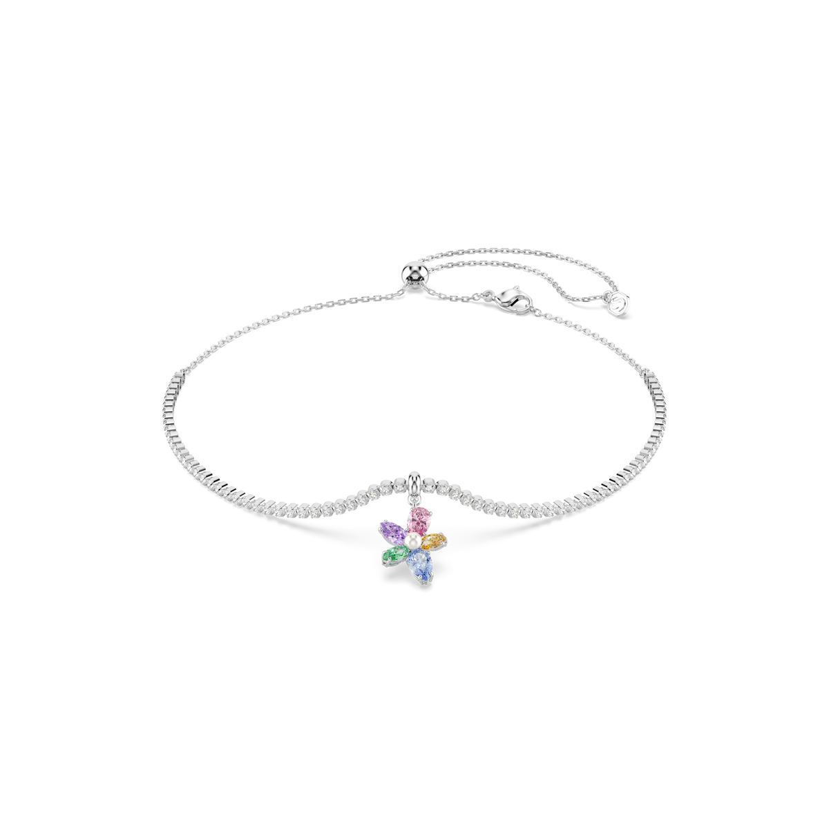 Ariana Grande x Swarovski Gerdanlık, Karışık Kesim, Çiçek, Çok Renkli, Rodyum Kaplama