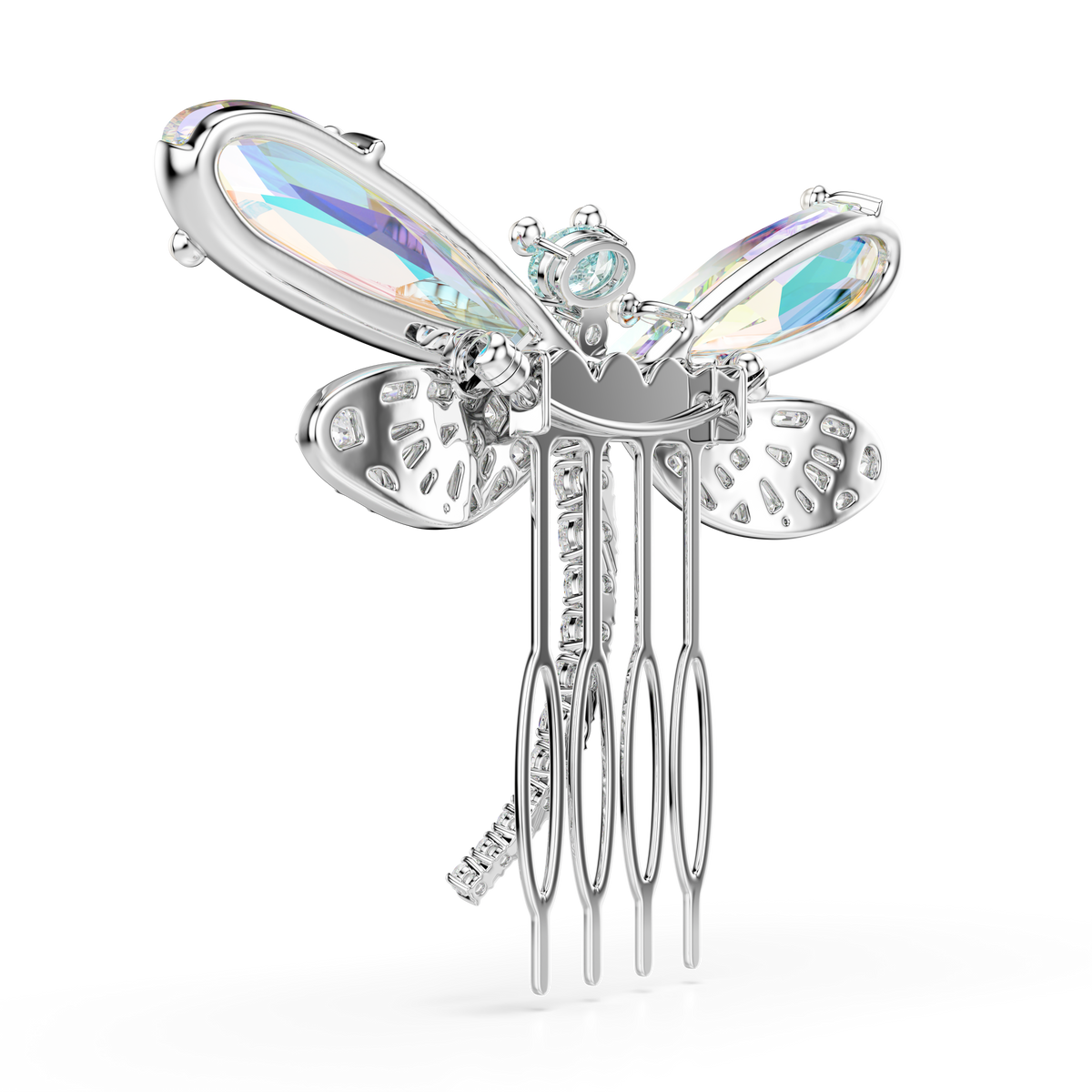 Ariana Grande x Swarovski Broş Ve Saç Aksesuarı, Kristal İnci, Karışık Kesim, Yusufçuk, Beyaz, Rodyum Kaplama