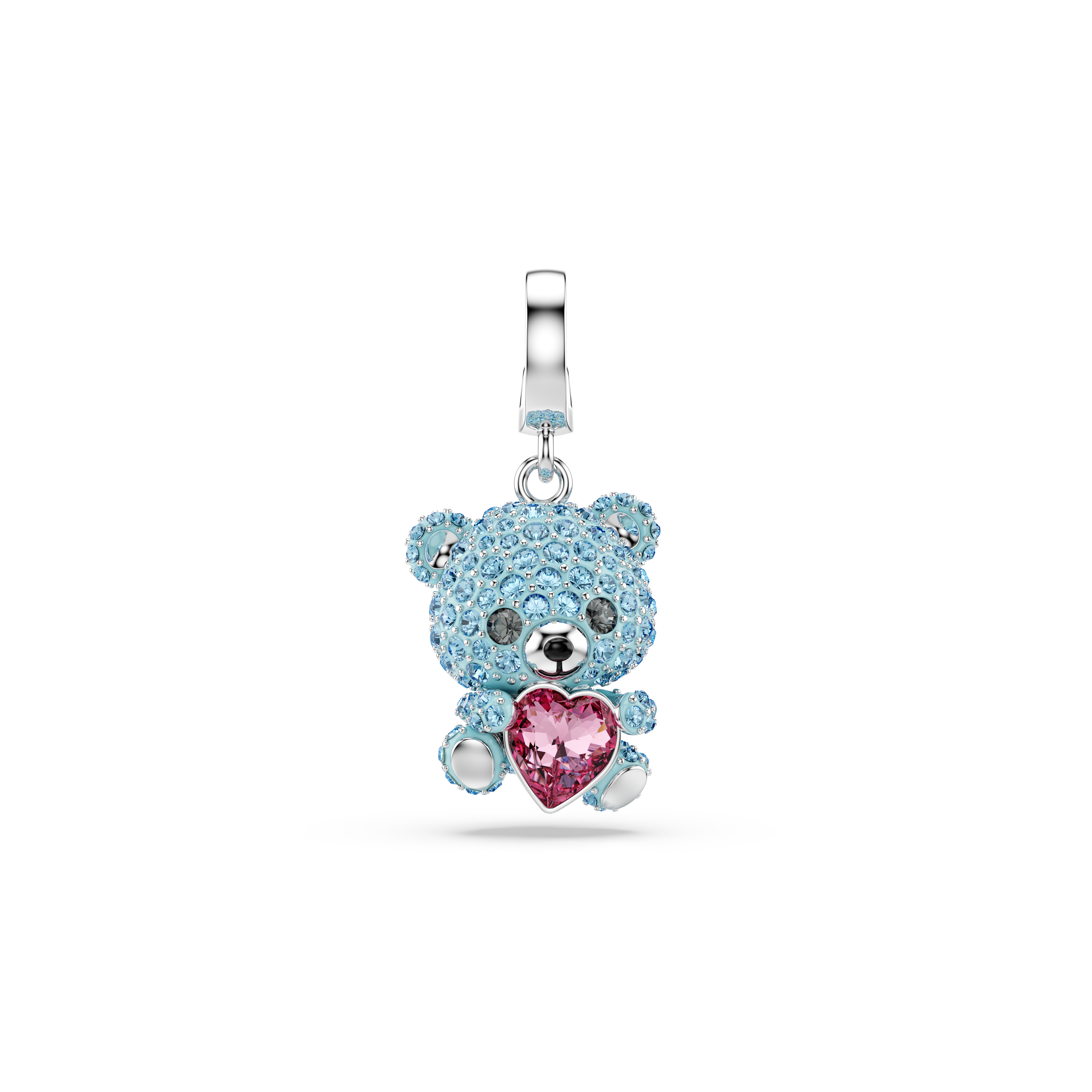 Idyllia Charm, Karışık Kesim, Ayıcık, Mavi, Rodyum Kaplama