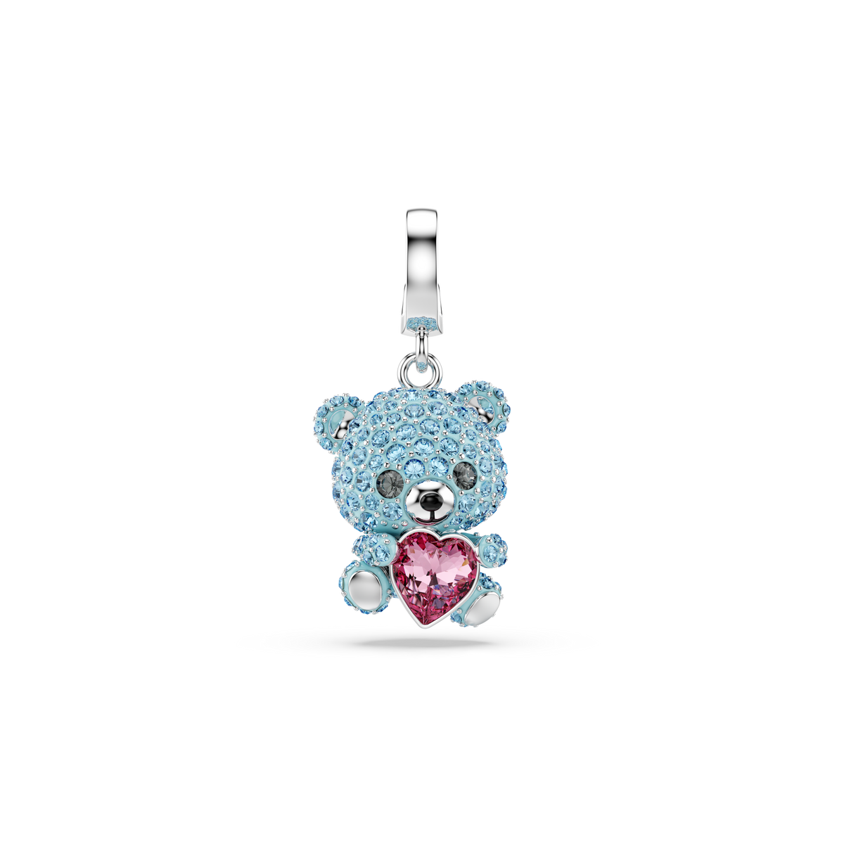 Idyllia Charm, Karışık Kesim, Ayıcık, Mavi, Rodyum Kaplama