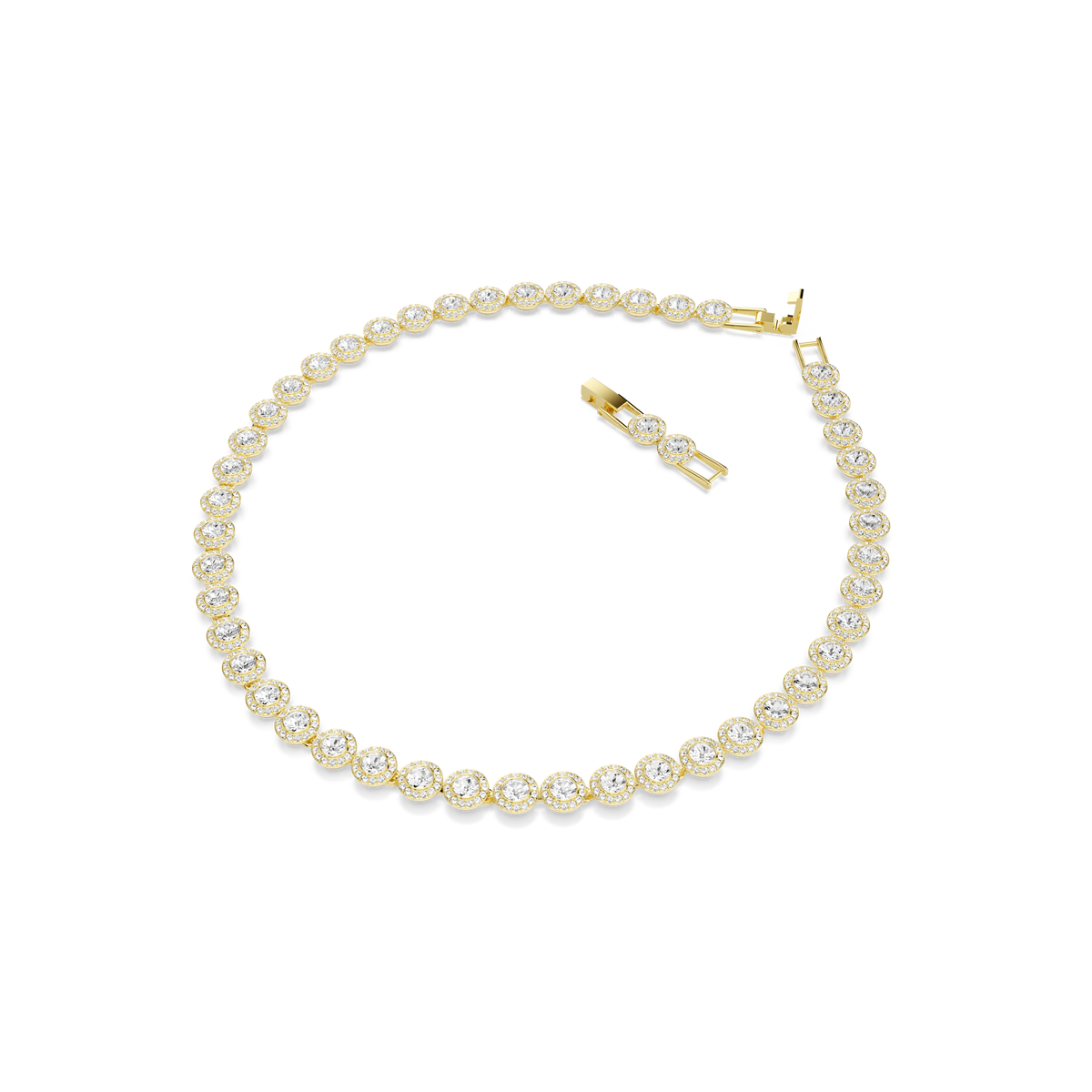 Una Angelic Set, Set (3), Yuvarlak Kesim, Beyaz, Sarı Altın Rengi Kaplama