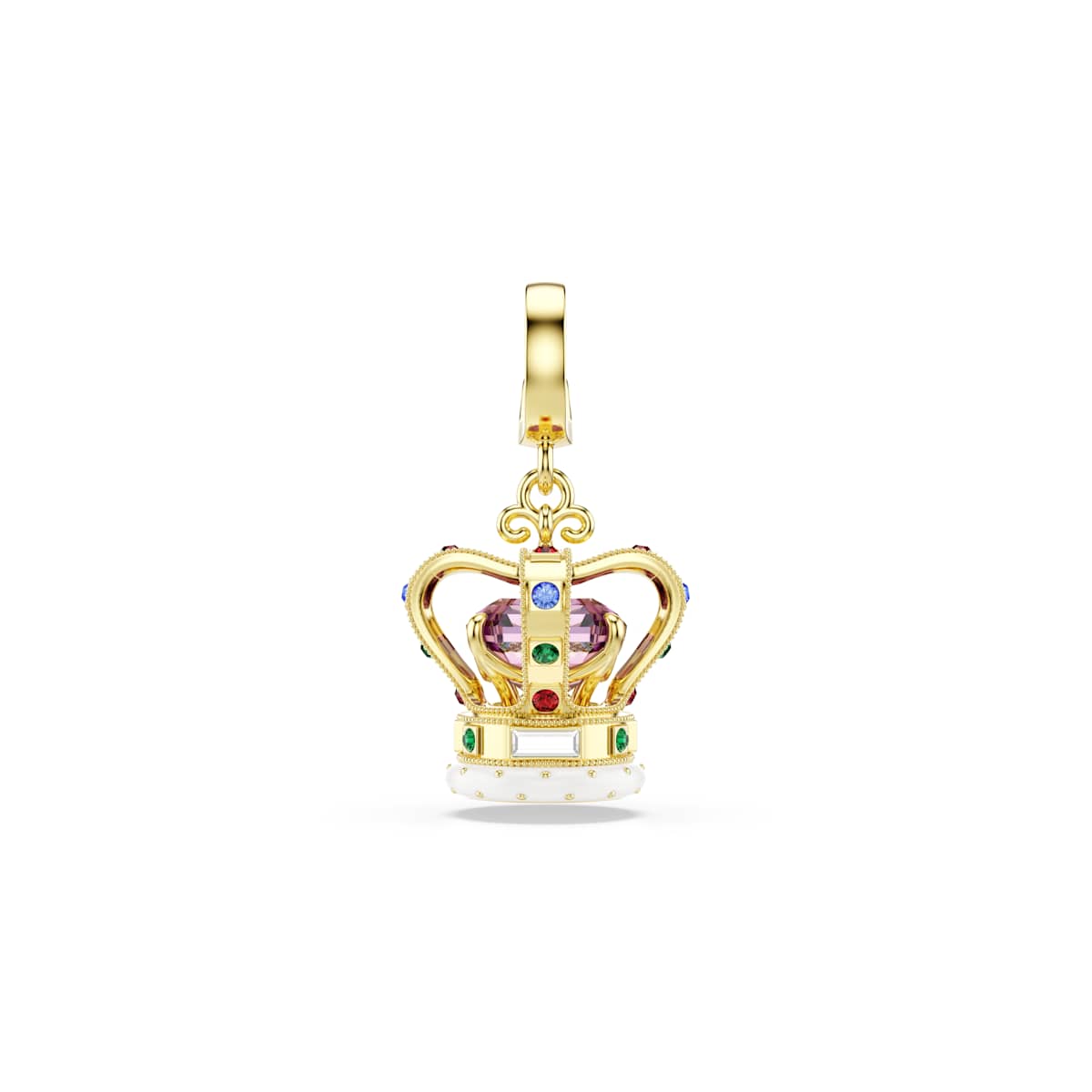 Minions Crown Charm, Karışık Kesim, Çok Renkli, Sarı Altın Rengi Kaplama
