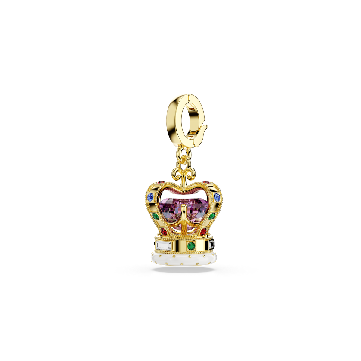 Minions Crown Charm, Karışık Kesim, Çok Renkli, Sarı Altın Rengi Kaplama