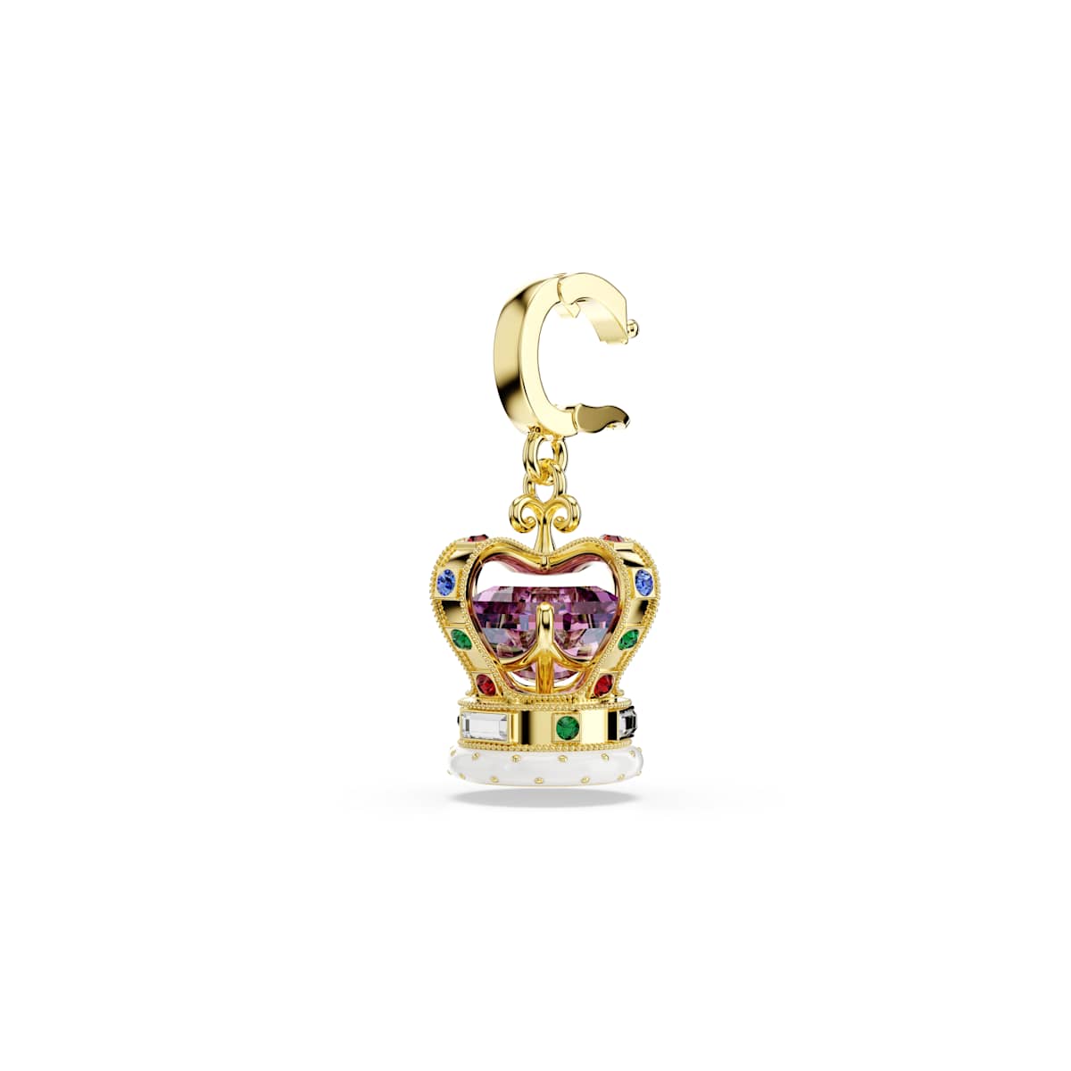 Minions Crown Charm, Karışık Kesim, Çok Renkli, Sarı Altın Rengi Kaplama