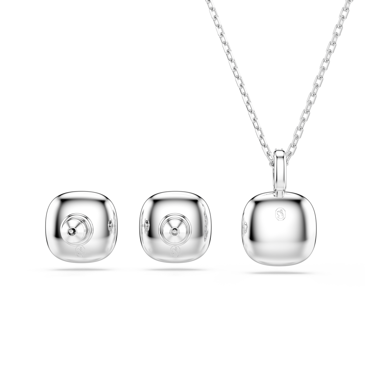 Una Angelic Set, Yastık Kesim, Beyaz, Rodyum Kaplama