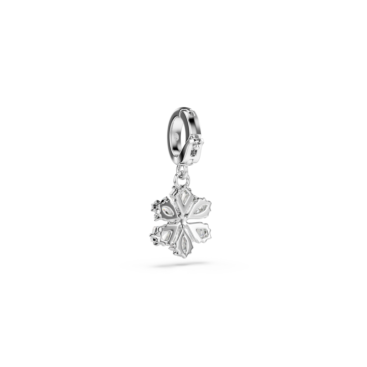 Idyllia Charm, Karışık Kesim, Kar Tanesi, Beyaz, Rodyum Kaplama