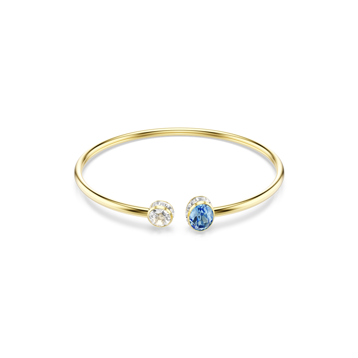 Chroma Bangle Bileklik, Karışık Kesim, Çok Renkli, 18K Altın Rengi Yüzey