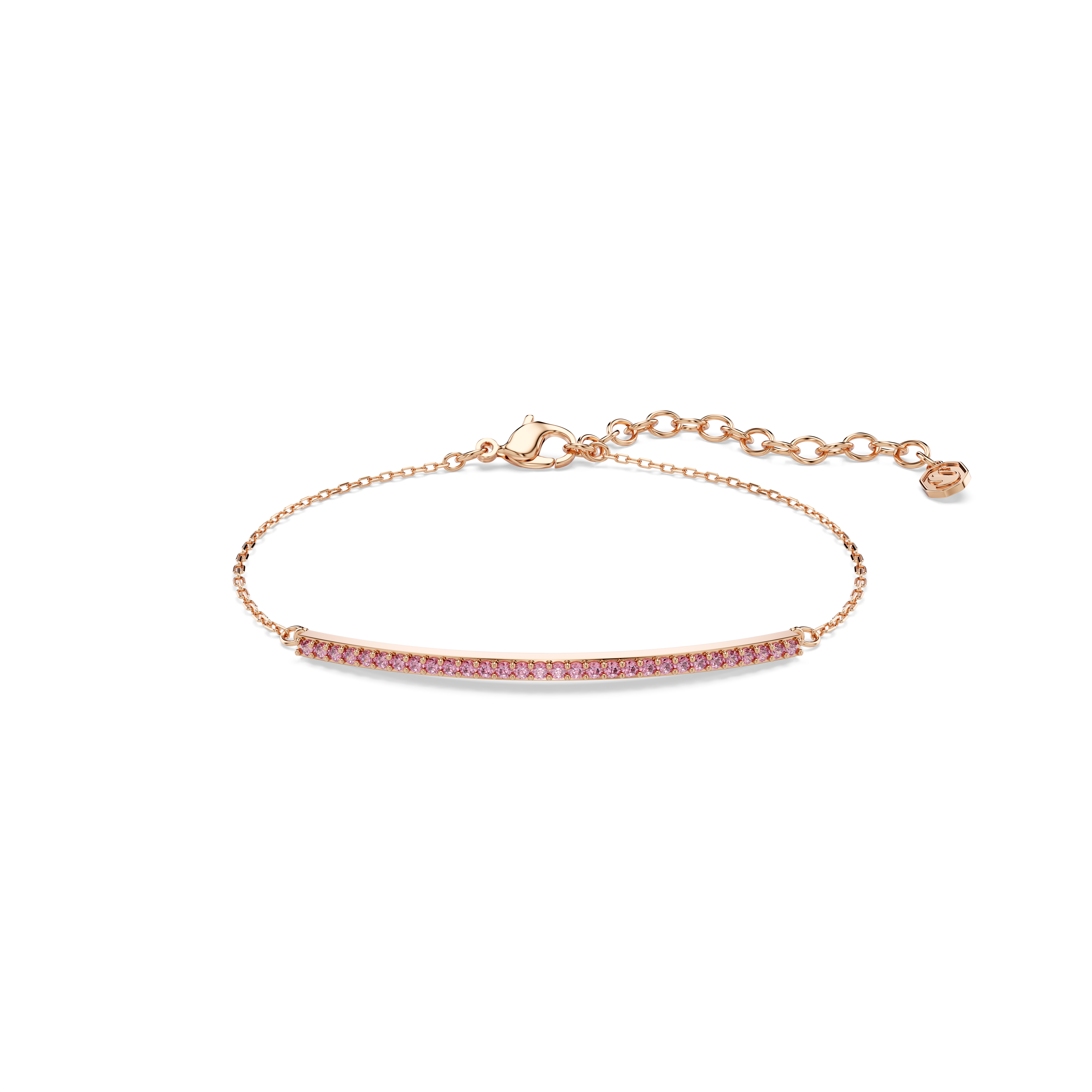 Only Bileklik, Yuvarlak Kesim, Pembe, 18K Pembe Altın Rengi Yüzey