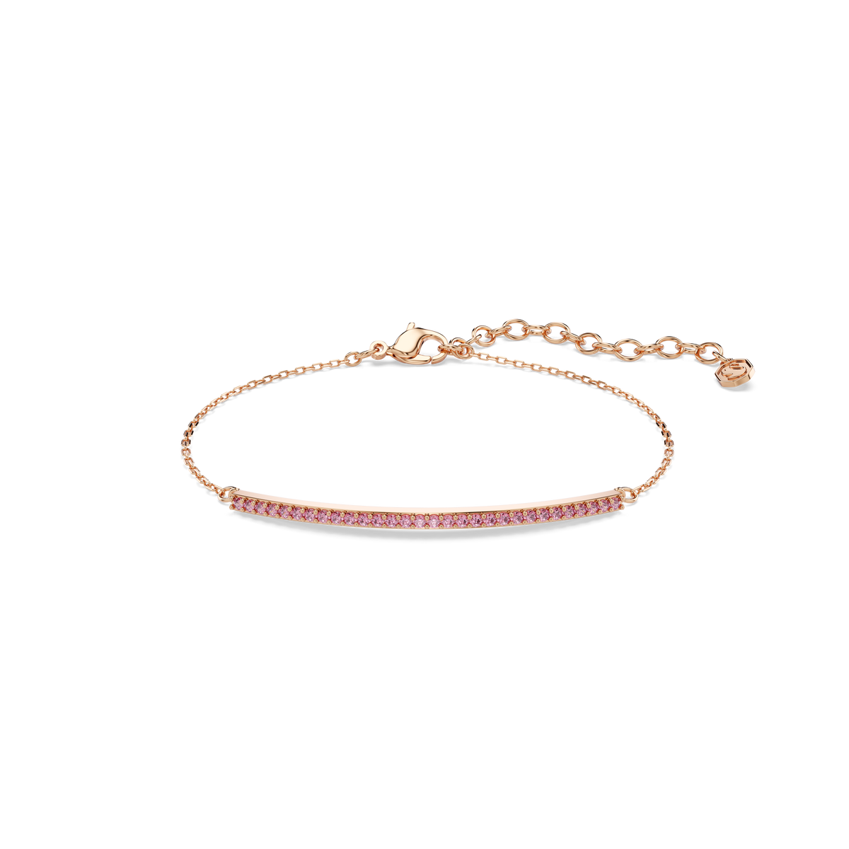 Only Bileklik, Yuvarlak Kesim, Pembe, 18K Pembe Altın Rengi Yüzey
