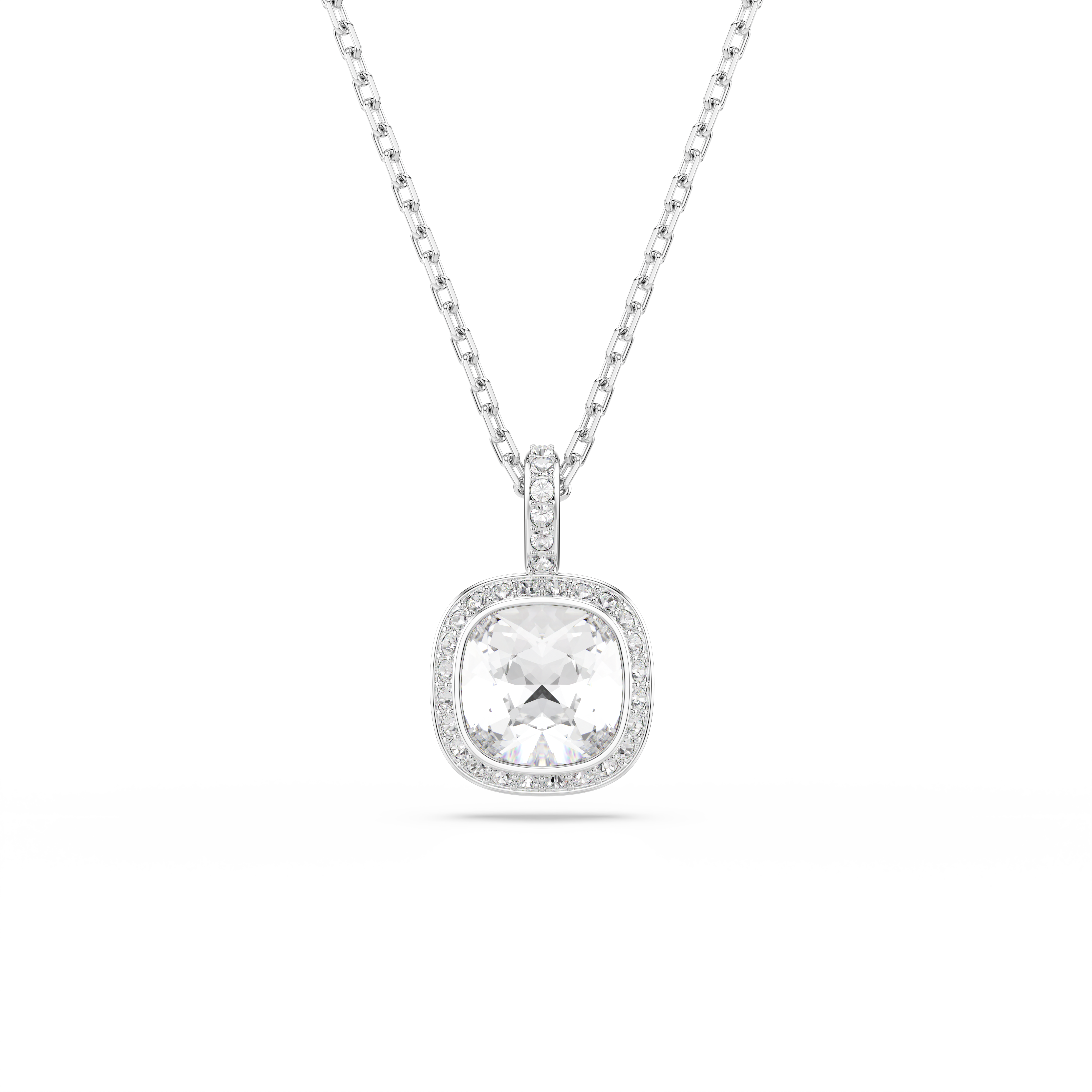 Una Angelic Set, Yastık Kesim, Beyaz, Rodyum Kaplama