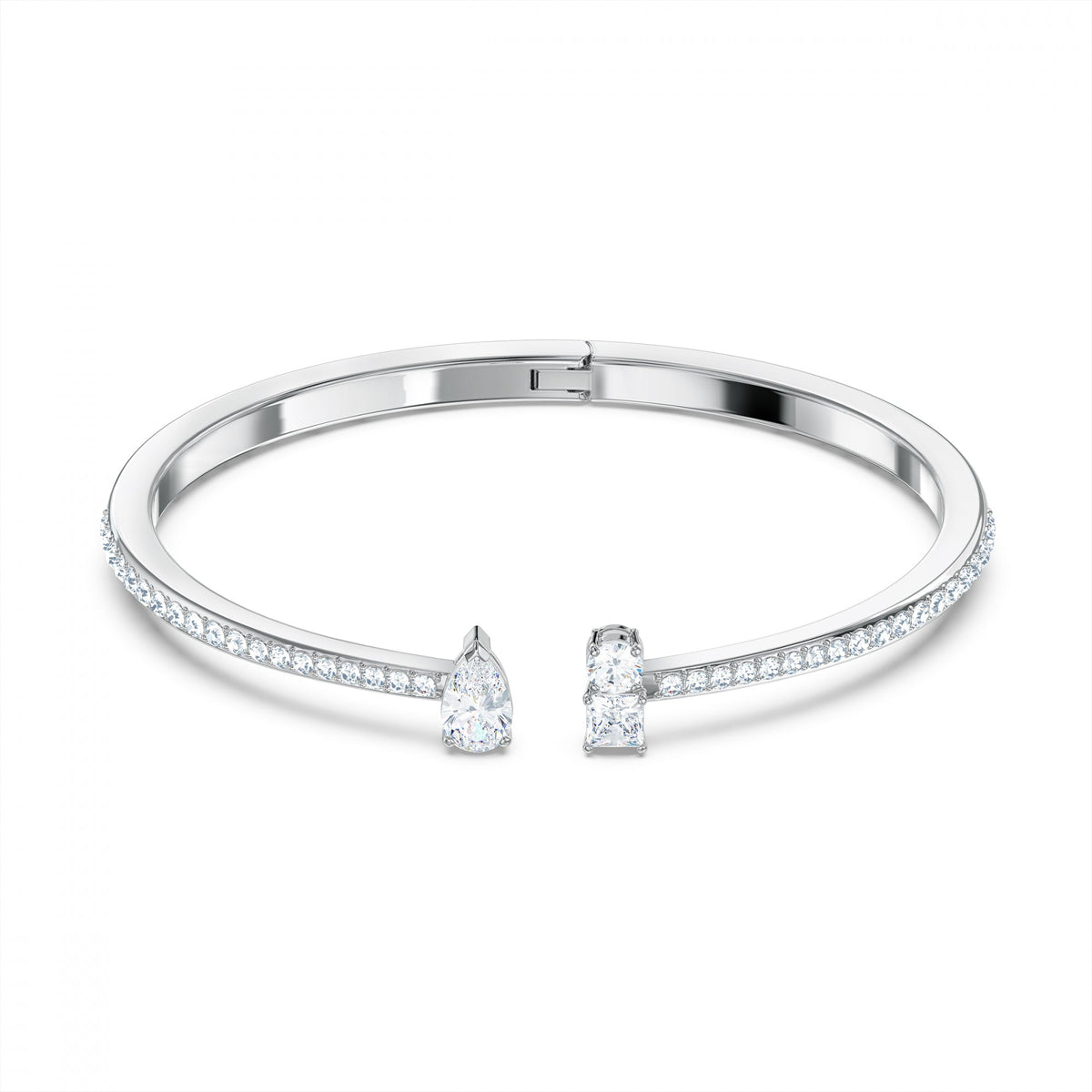 Attract Cuff Bileklik, Beyaz, Rodyum Kaplama