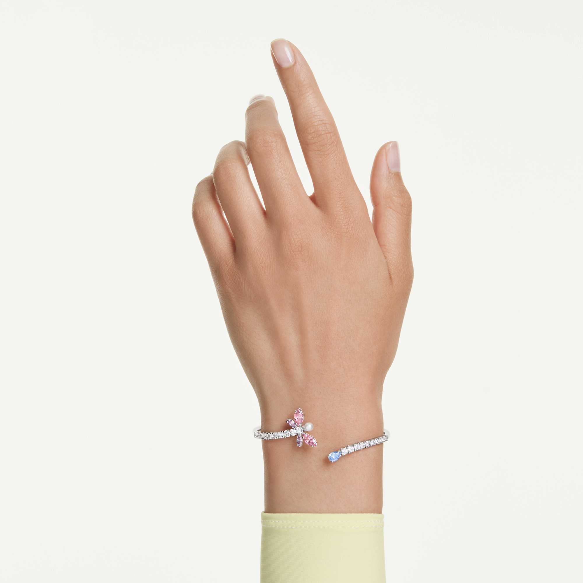 Ariana Grande x Swarovski Bangle Bileklik, Karışık Kesim, Yusufçuk, Çok Renkli, Rodyum Kaplama