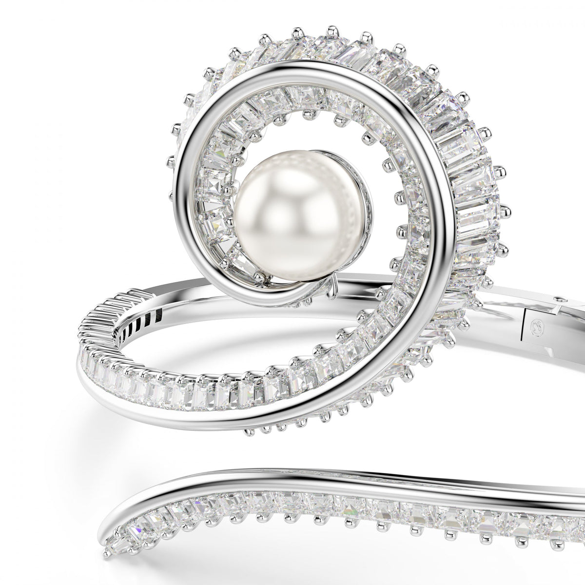Ariana Grande x Swarovski Capsule Bangle Bileklik, Beyaz, Roydum Kaplama