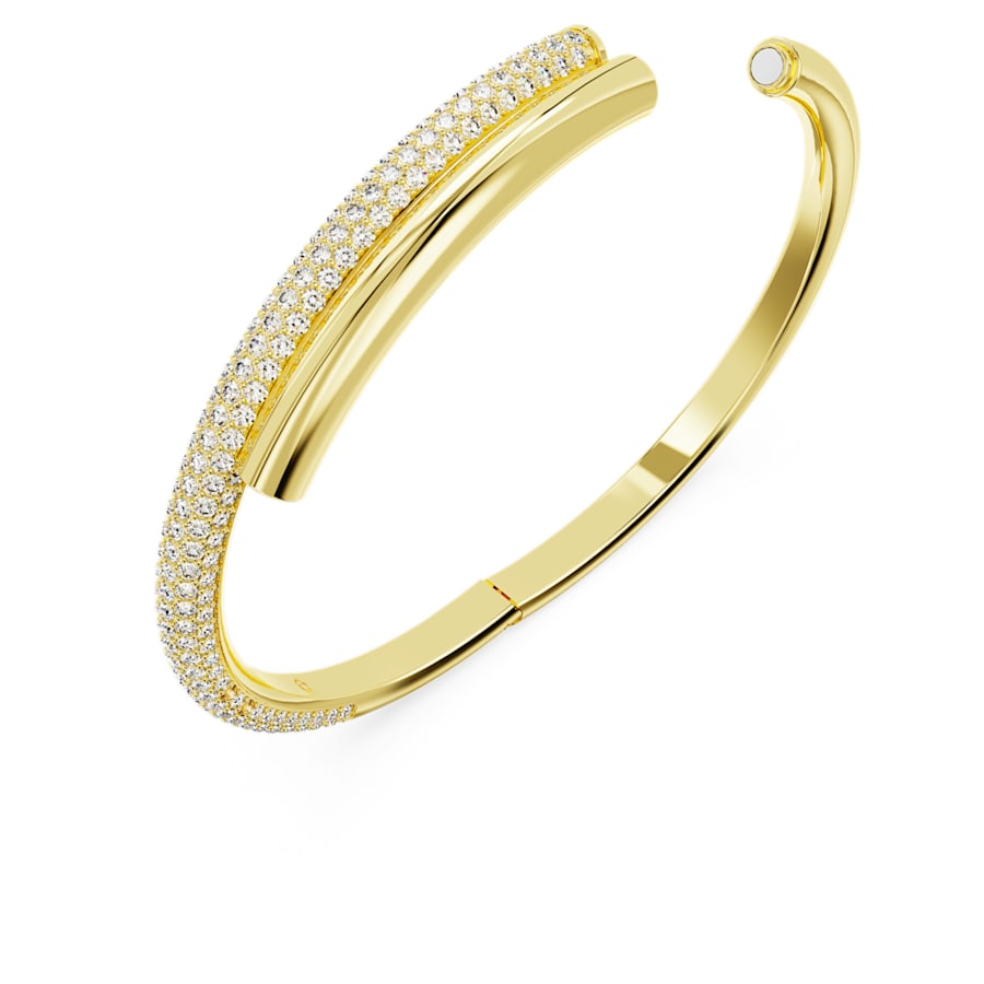 Dextera Bangle Bileklik, Beyaz, Sarı Altın Rengi Kaplama