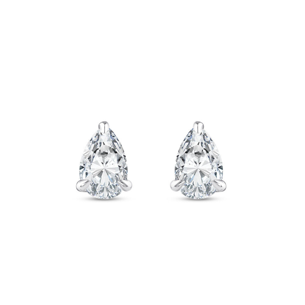 (0.7 Karat) ME Solitaire Pear Diamond Studs