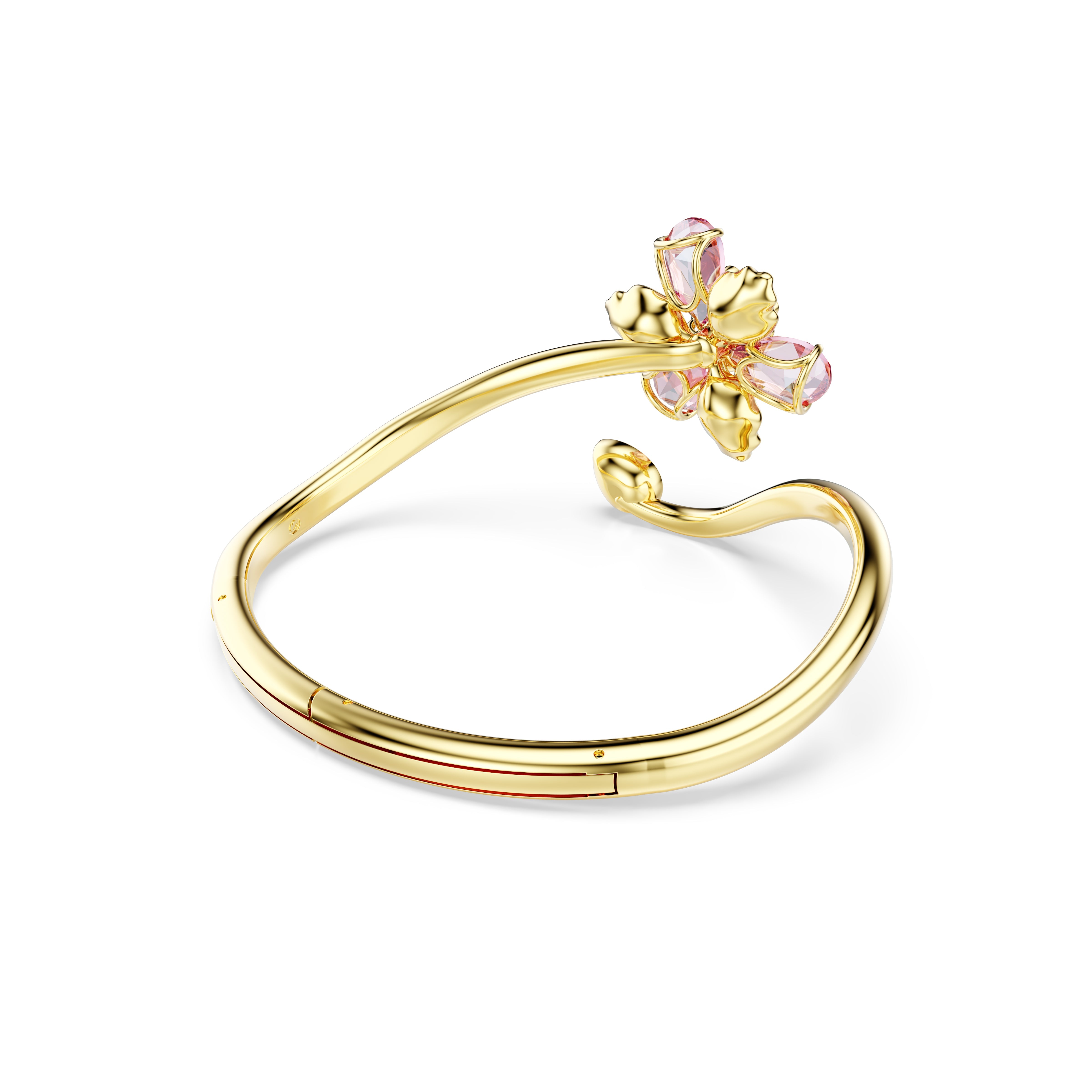 Idyllia Bangle Bileklik, Karışık Kesim, Çiçek, Çok Renkli, Altın Rengi Kaplama, S