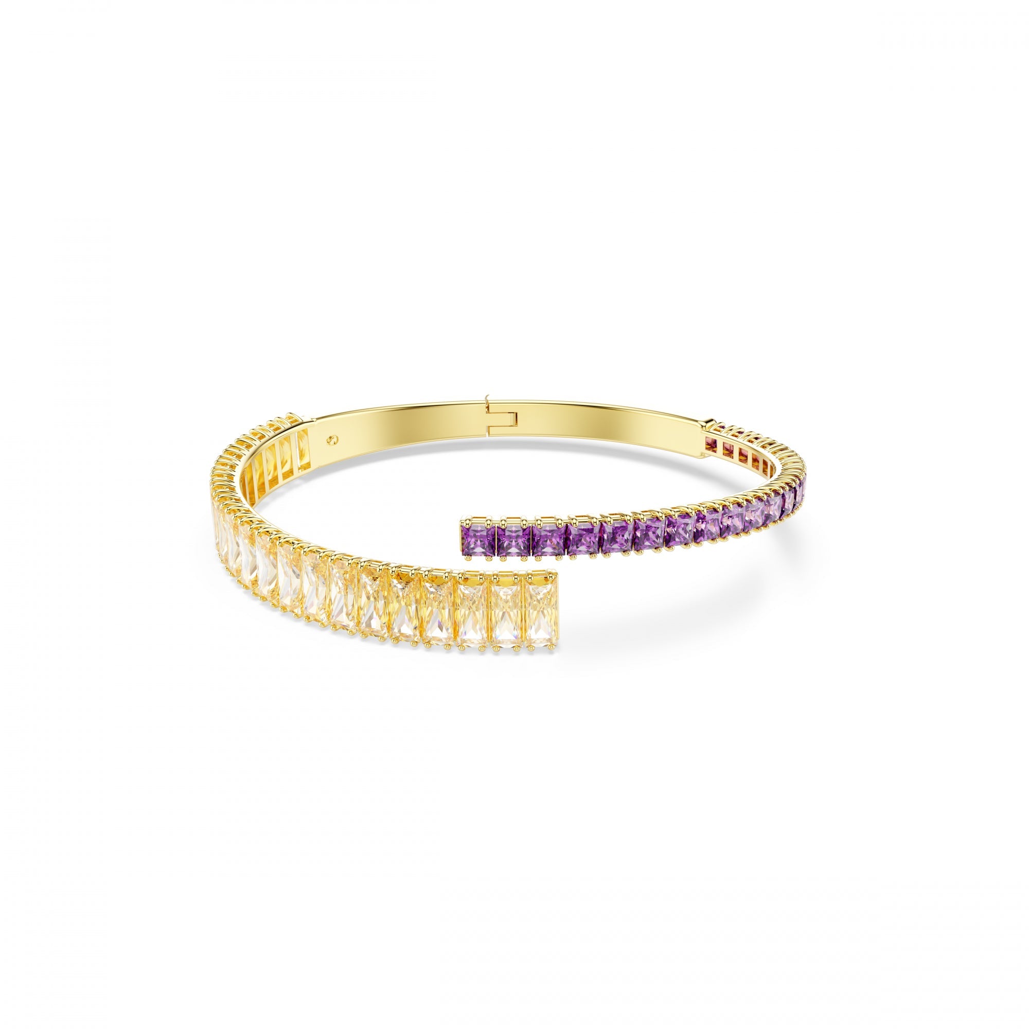 Matrix Bangle Bileklik, Karışık Kesim, Çok Renkli, Sarı Altın Rengi Kaplama