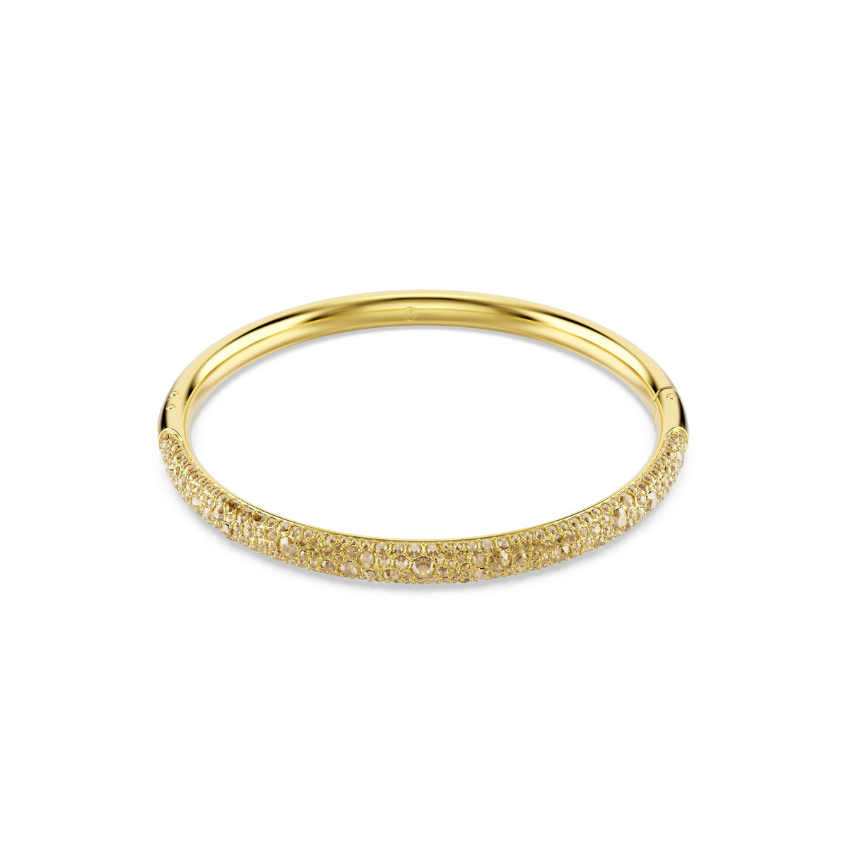 Sublima Bangle Bileklik, Kar pavé, Beyaz, Sarı Altın Rengi Kaplama