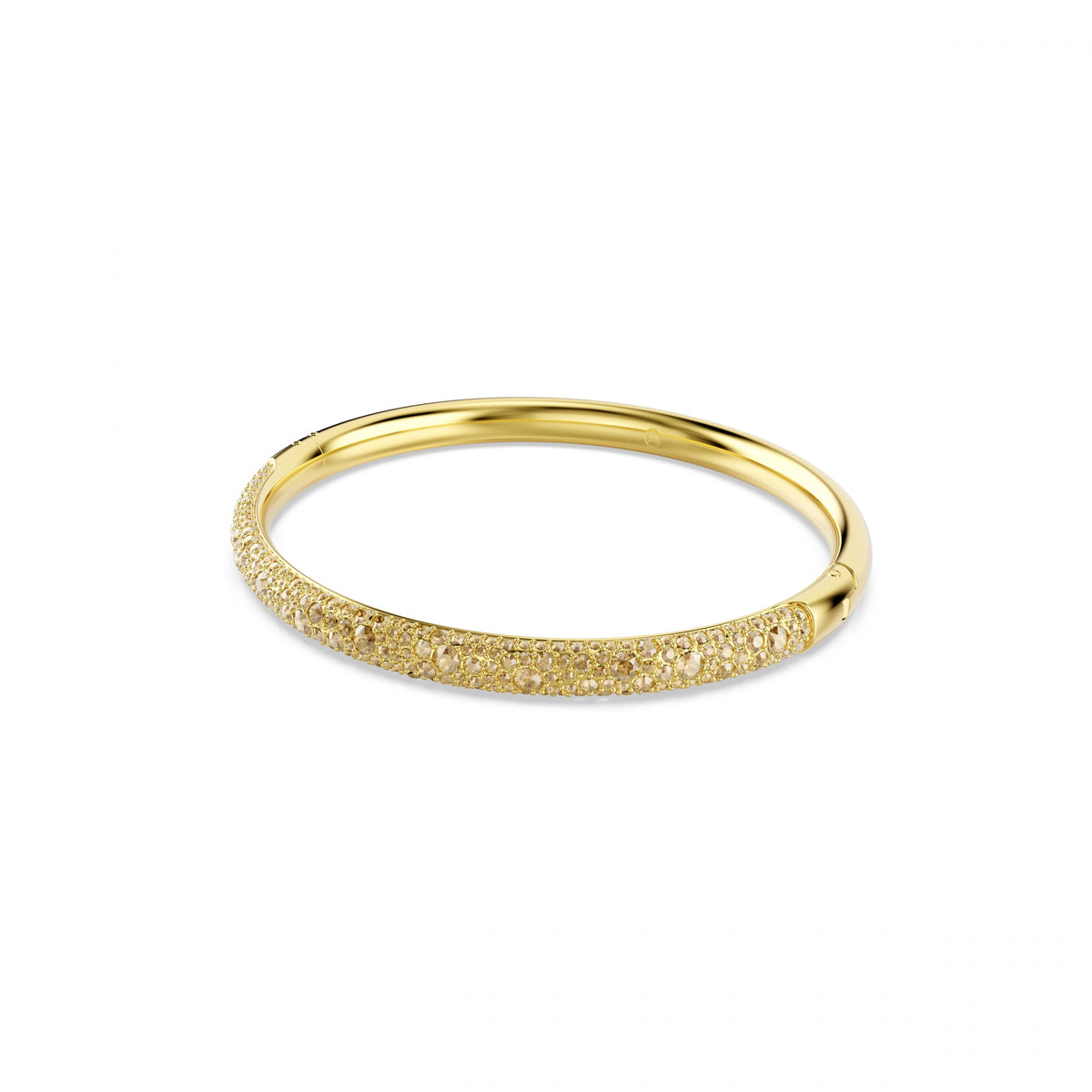Sublima Bangle Bileklik, Kar pavé, Beyaz, Sarı Altın Rengi Kaplama