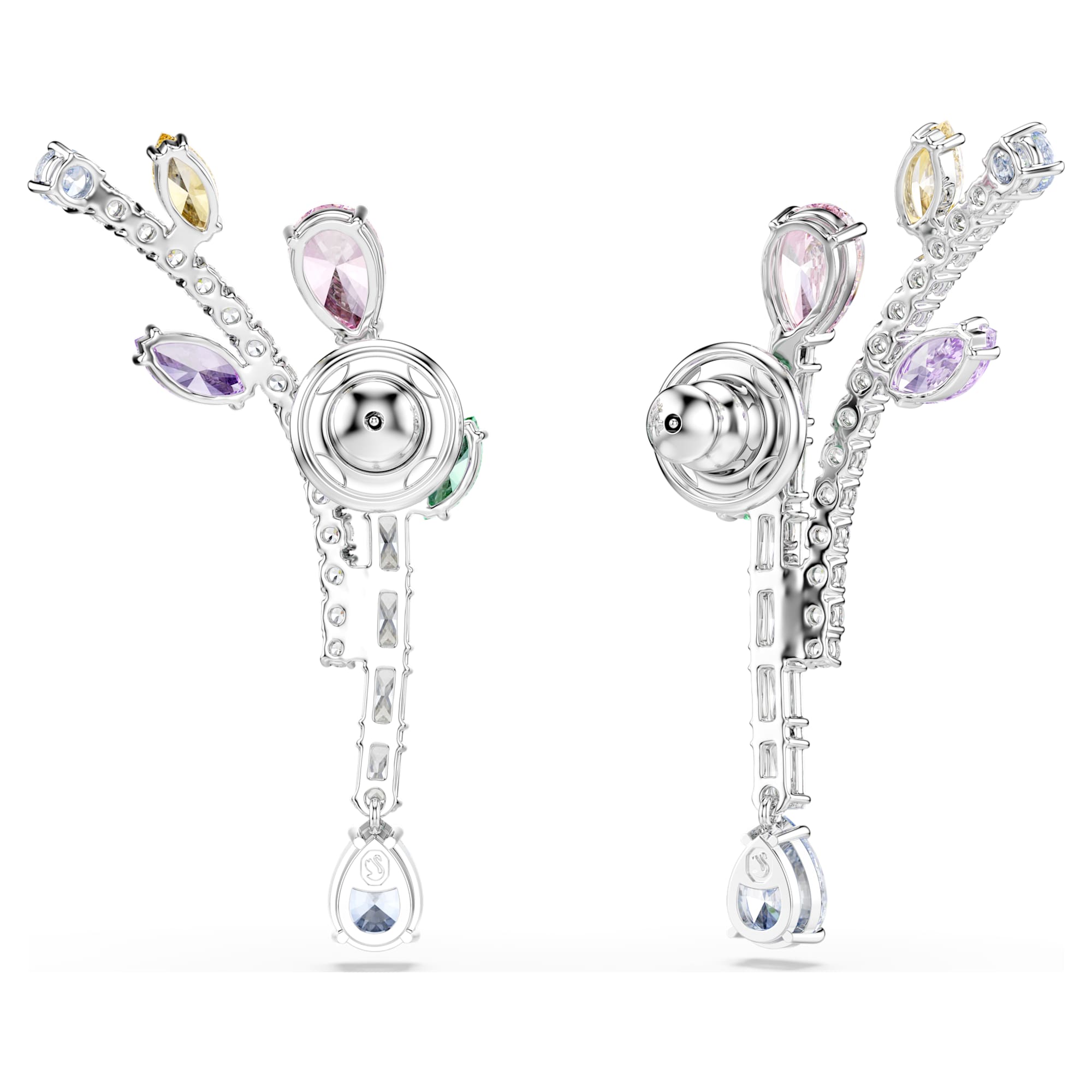 Ariana Grande x Swarovski Damla Küpe, Karışık Kesim, Çok Renkli, Rodyum Kaplama