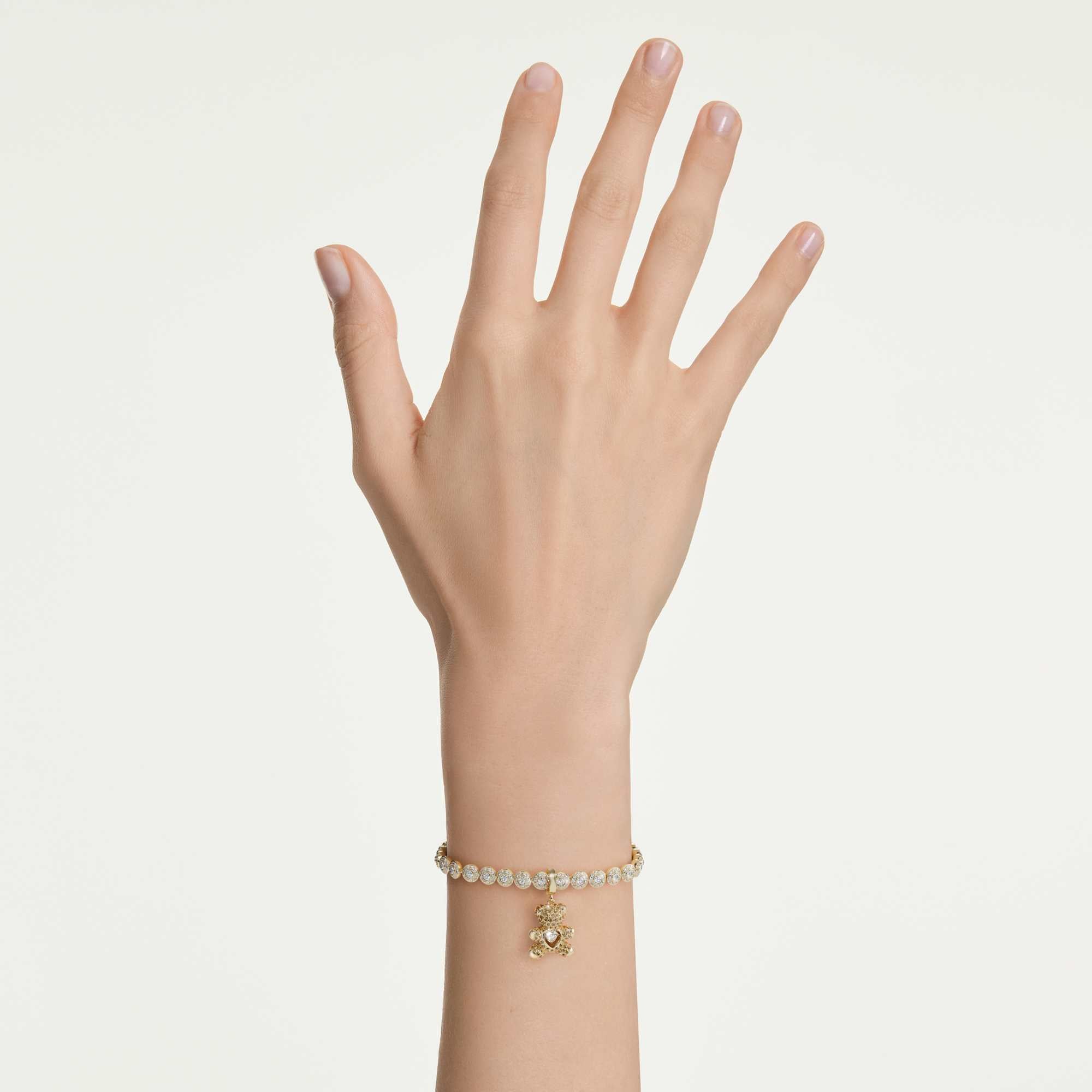 Idyllia Charm, Karışık Kesim, Ayıcık, Sarı Altın Rengi Kaplama