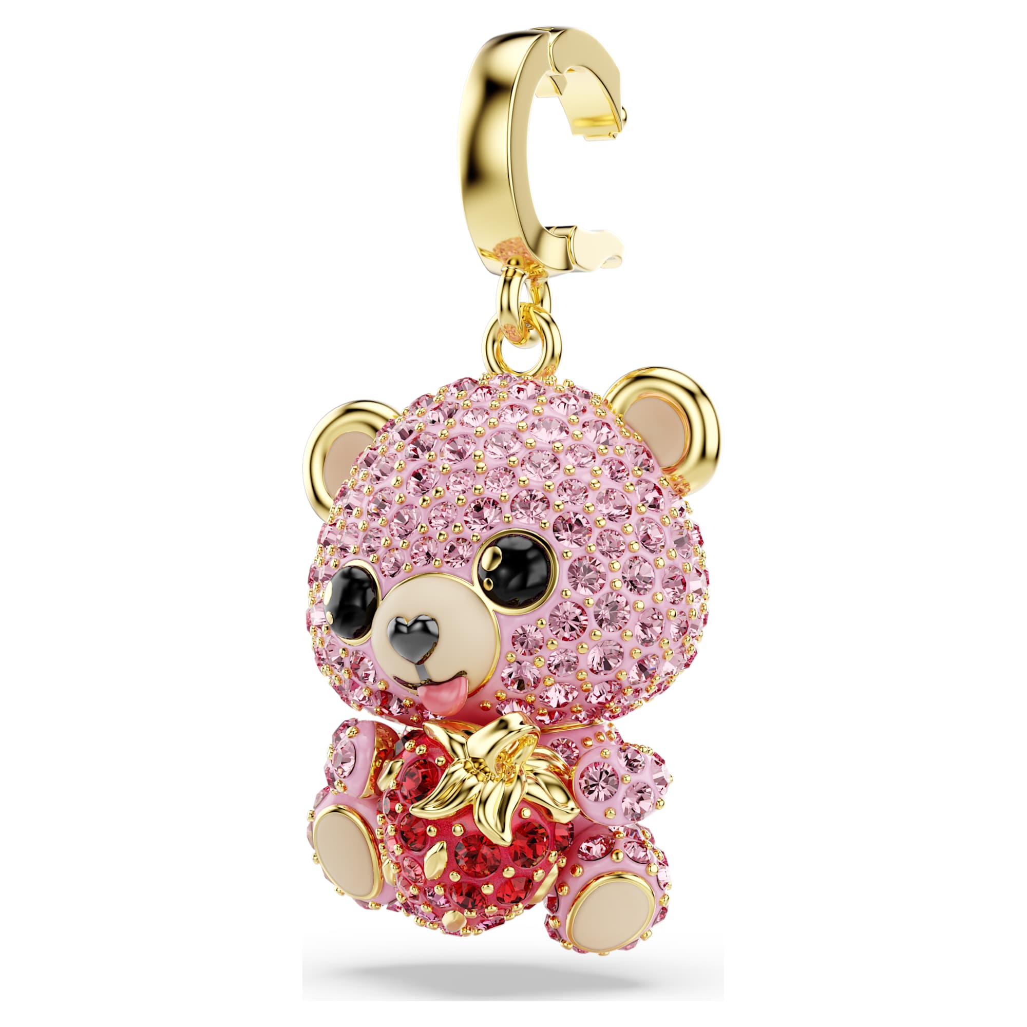 Idyllia Charm, Karışık Kesim, Ayıcık, Pembe, Sarı Altın Rengi Kaplama