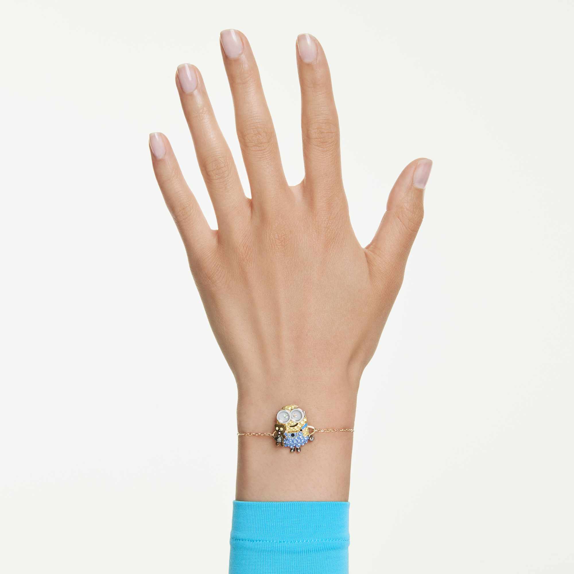 Minions Bob Bileklik, Pave, Çok renkli, Sarı Altın Rengi Kaplama