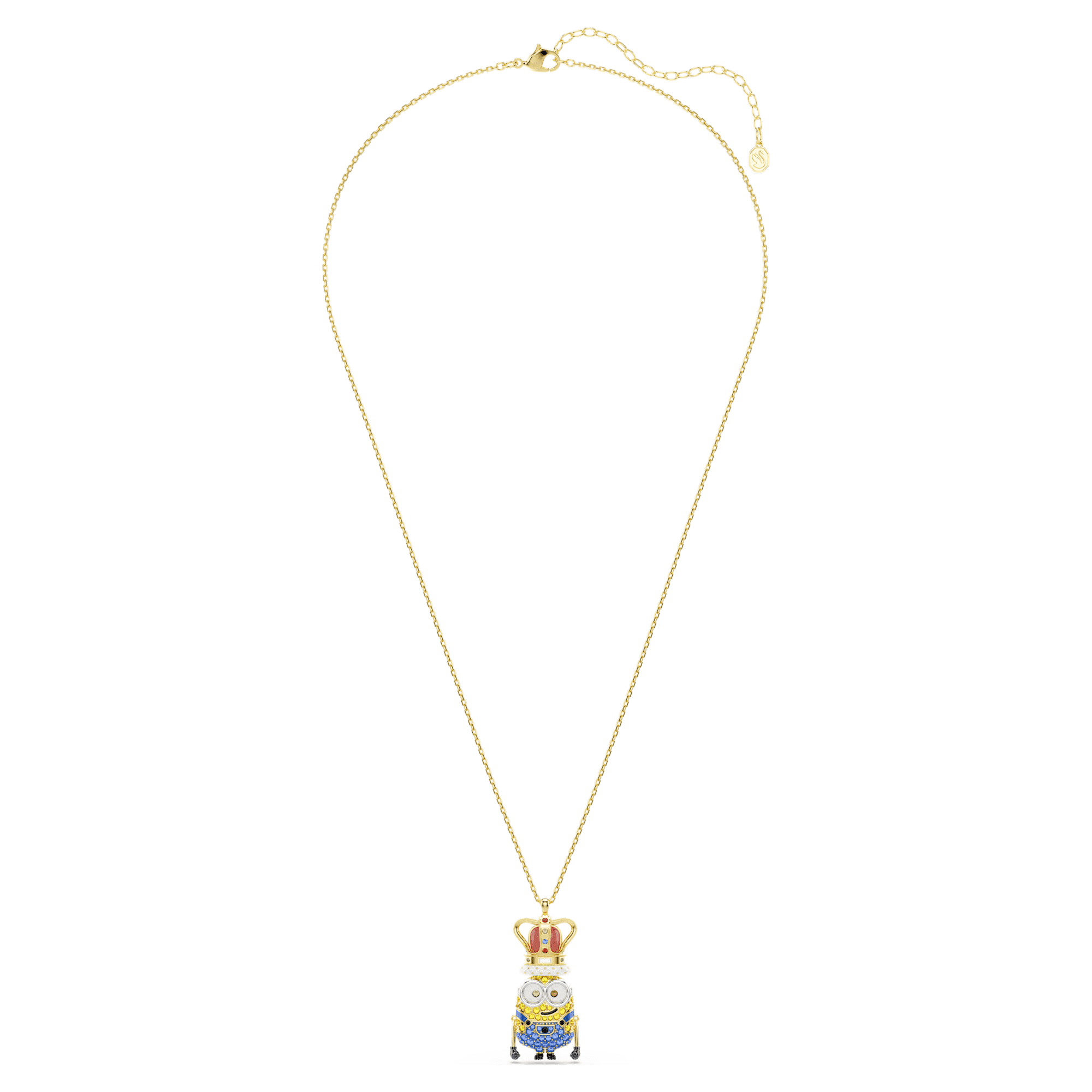 Minions King Bob Kolye, Pave, Çok Renkli, Sarı Altın Rengi Kaplama