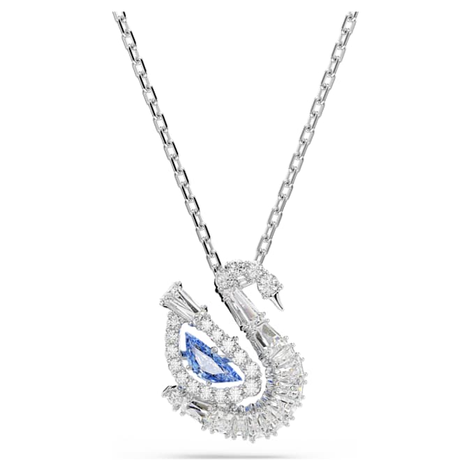 Swan Kolye, Karışık Kesim, Kuğu, Mavi