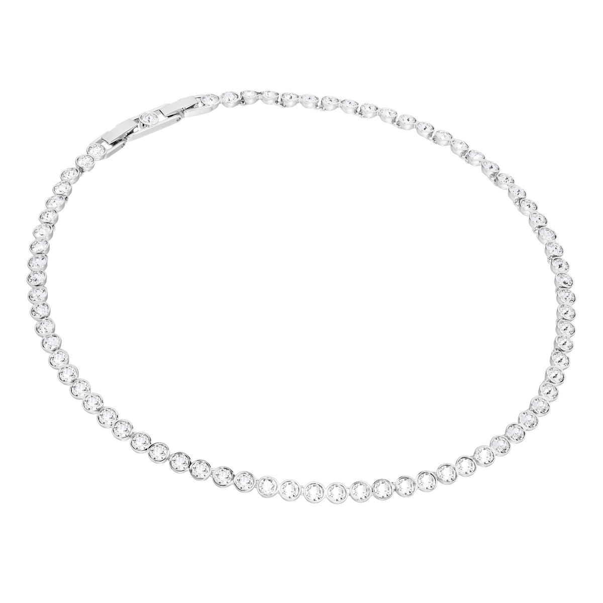 Tennis Set,Beyaz,Rodyum Kaplama