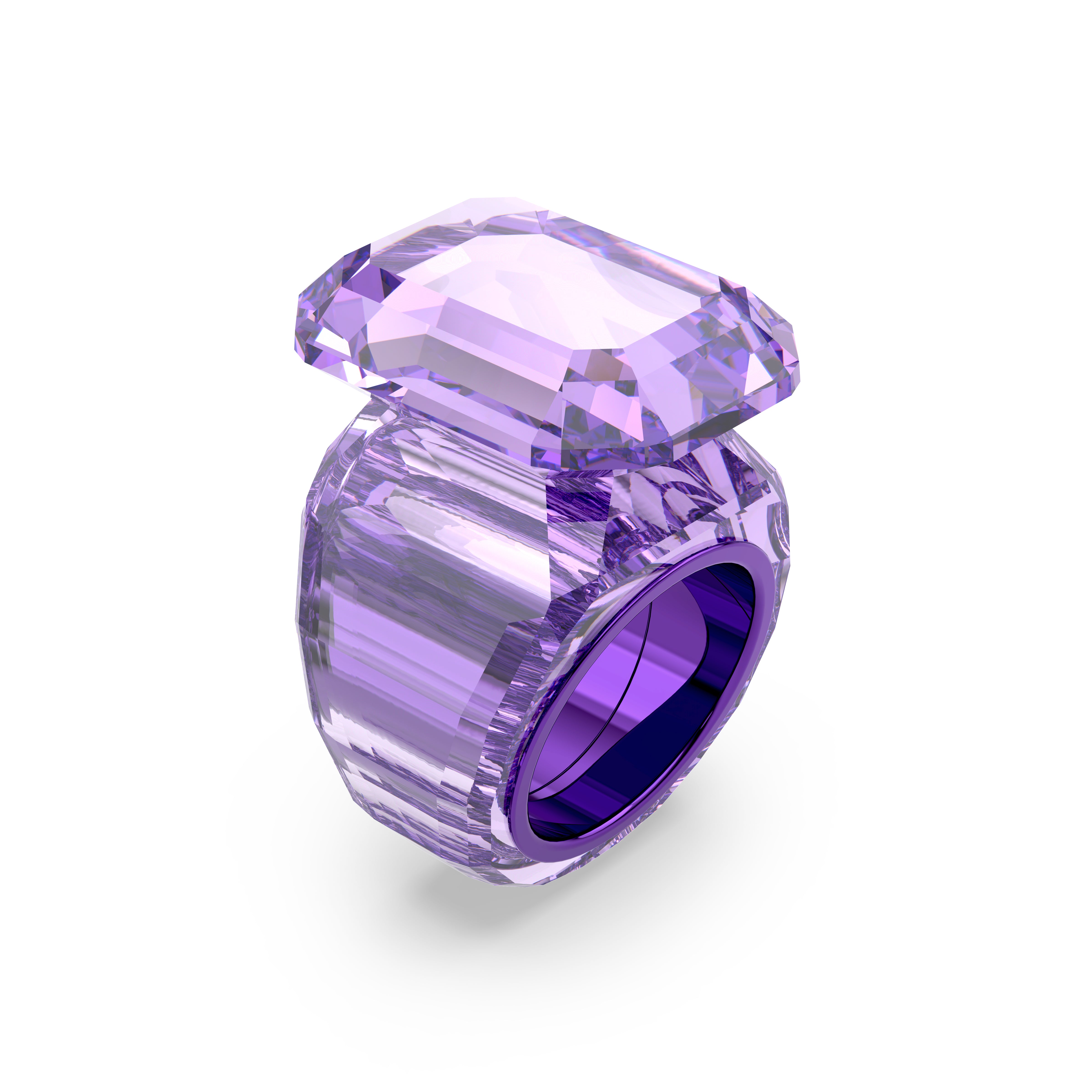 Lucent Yüzük, Octagon Cut, Mor