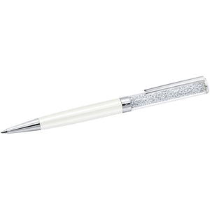 Crystalline Pen Kalem, Beyaz, Krom Kaplama