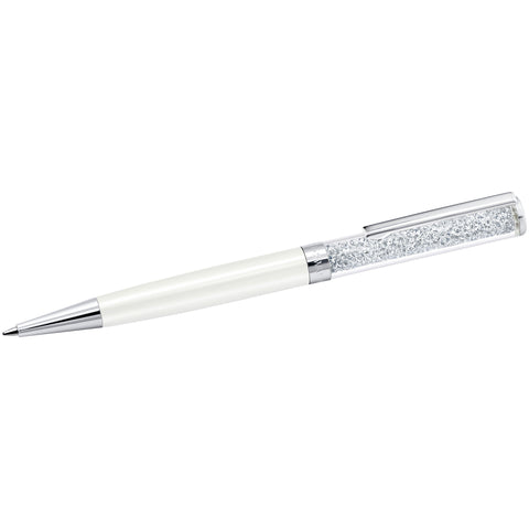 Crystalline Pen Kalem, Beyaz, Krom Kaplama