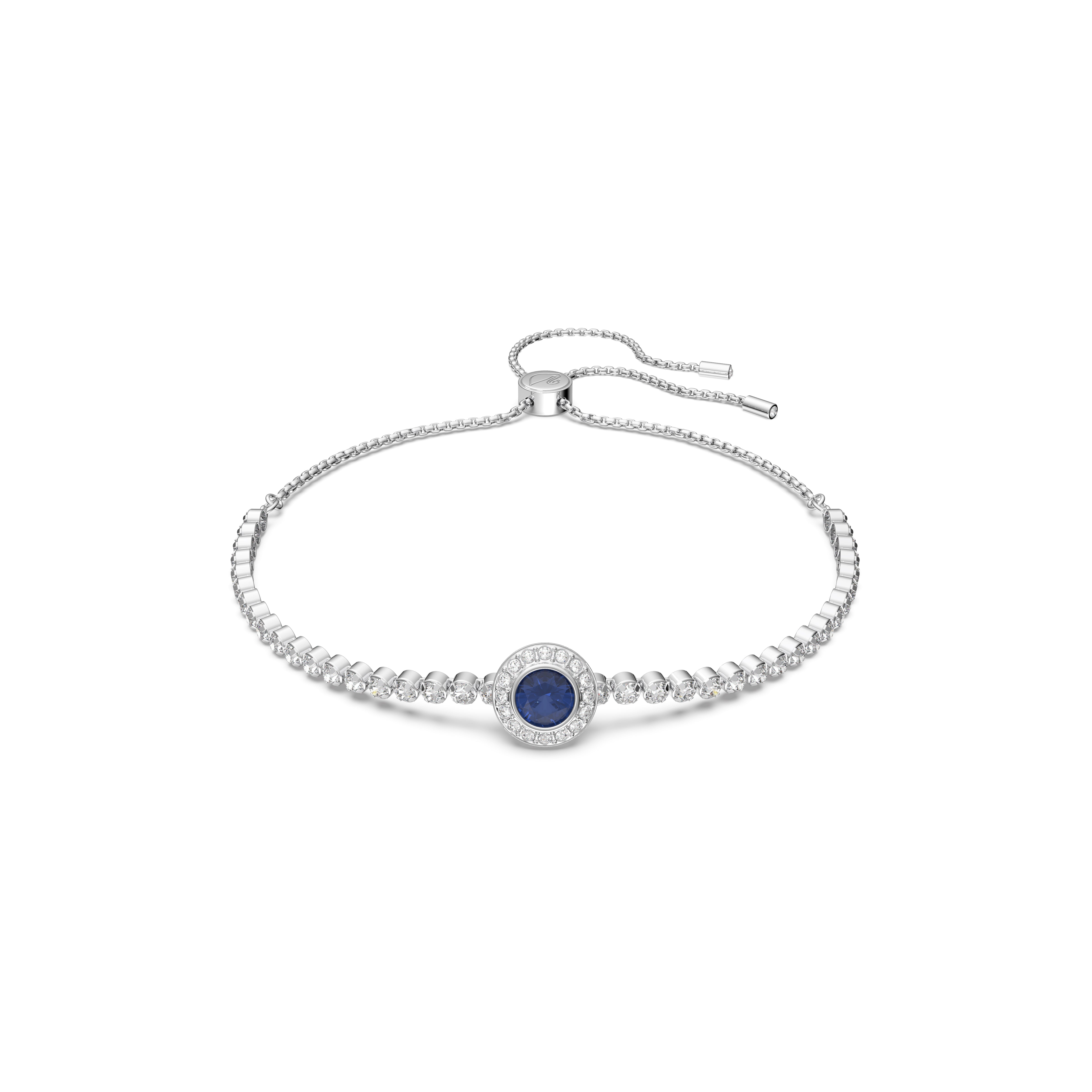 Subtle Bileklik, Round, Mavi, Rodyum Kaplama