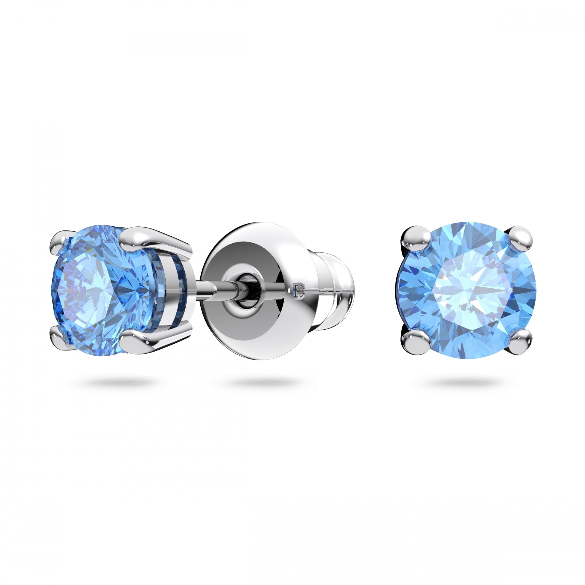 Sparkling Dc Round Set, Mavi, Rodyum Kaplama