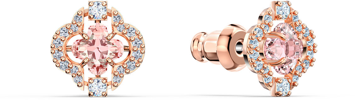 Sparkling Dc Round Set, Pembe, Pembe Altın Rengi Kaplama