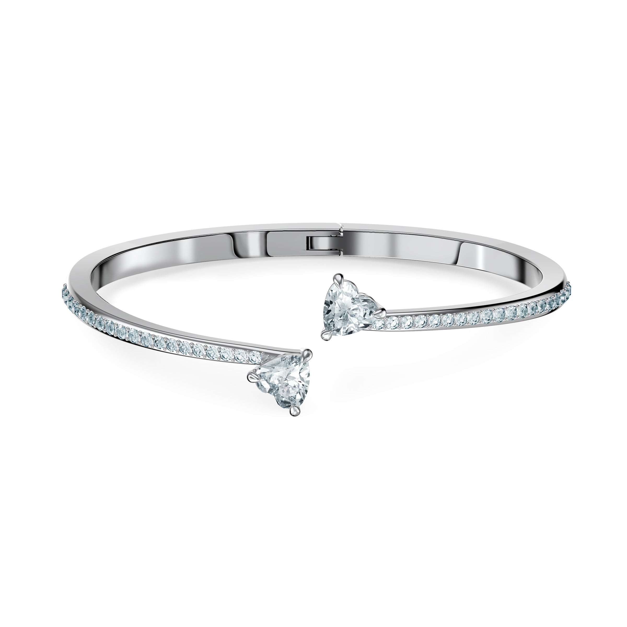 Attract Cuff Bileklik, Beyaz, Rodyum Kaplama