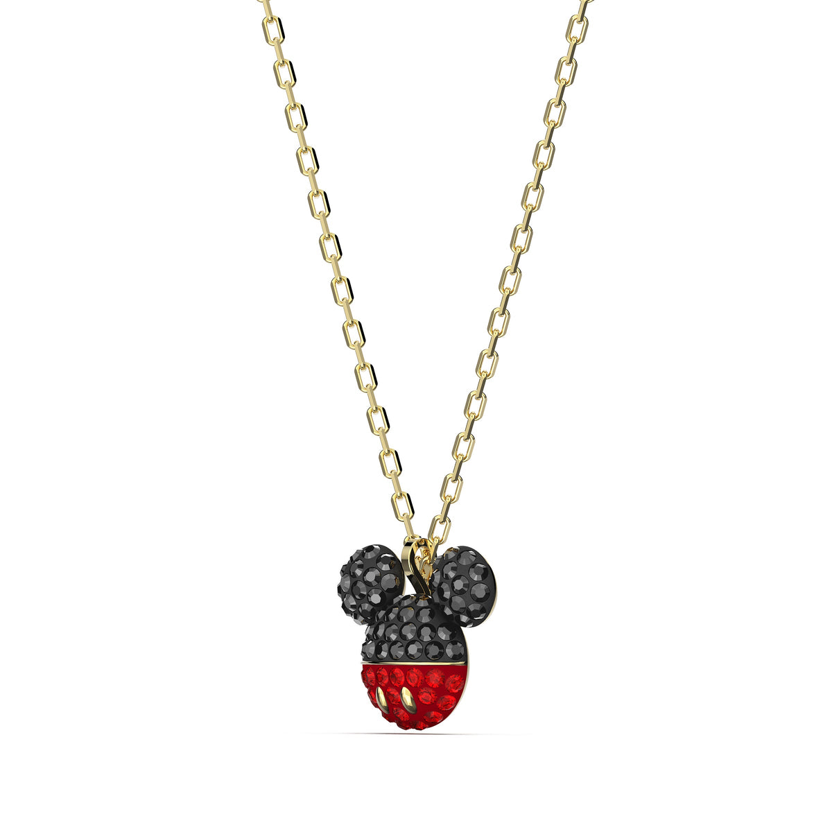 Mickey & Minnie Mickey Kolye,Siyah,Sarı Altın Rengi Kaplama