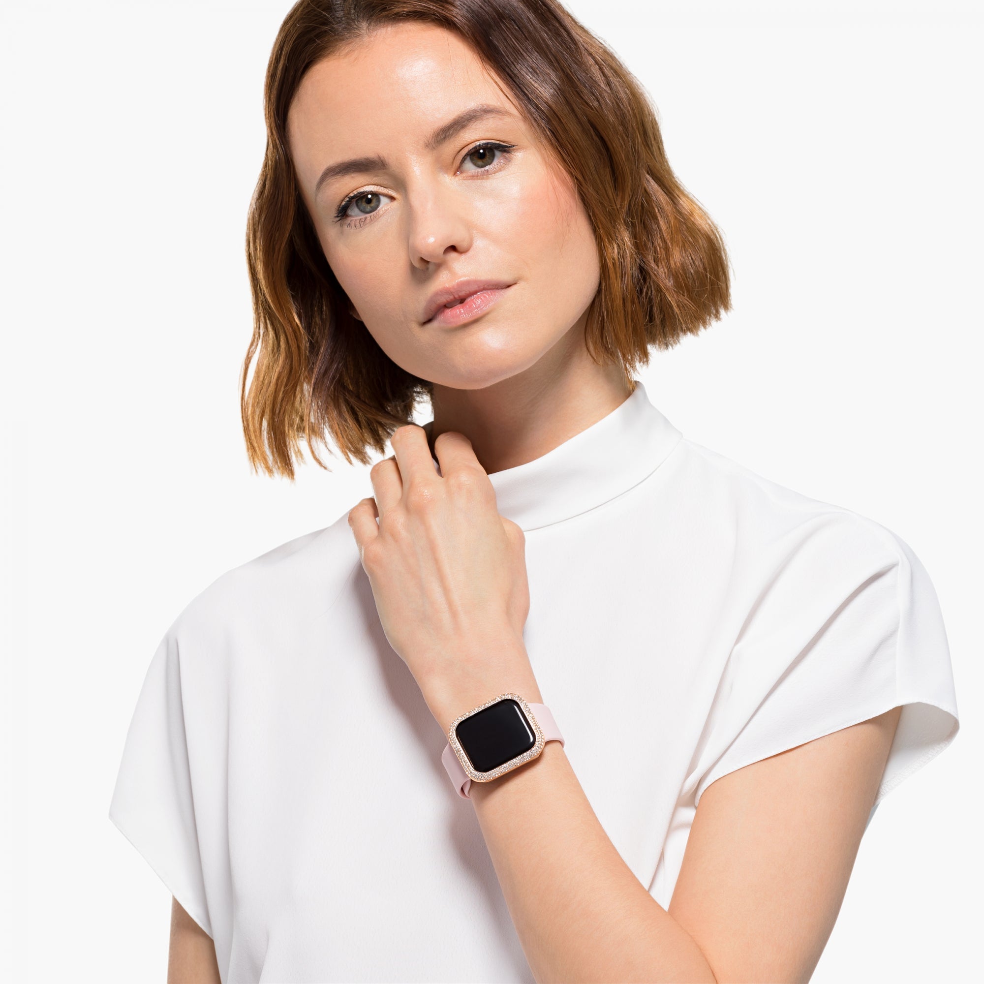 40 mm Sparkling Apple Saat Uyumlu Kılıf, Pembe Altın