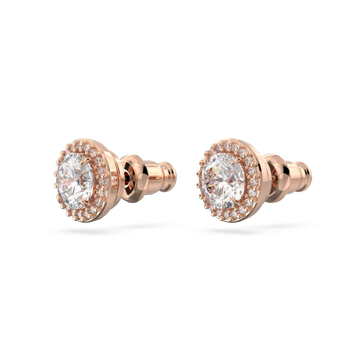Constella Stud Küpe, Pave, Beyaz, Pembe Altın Rengi Kaplama