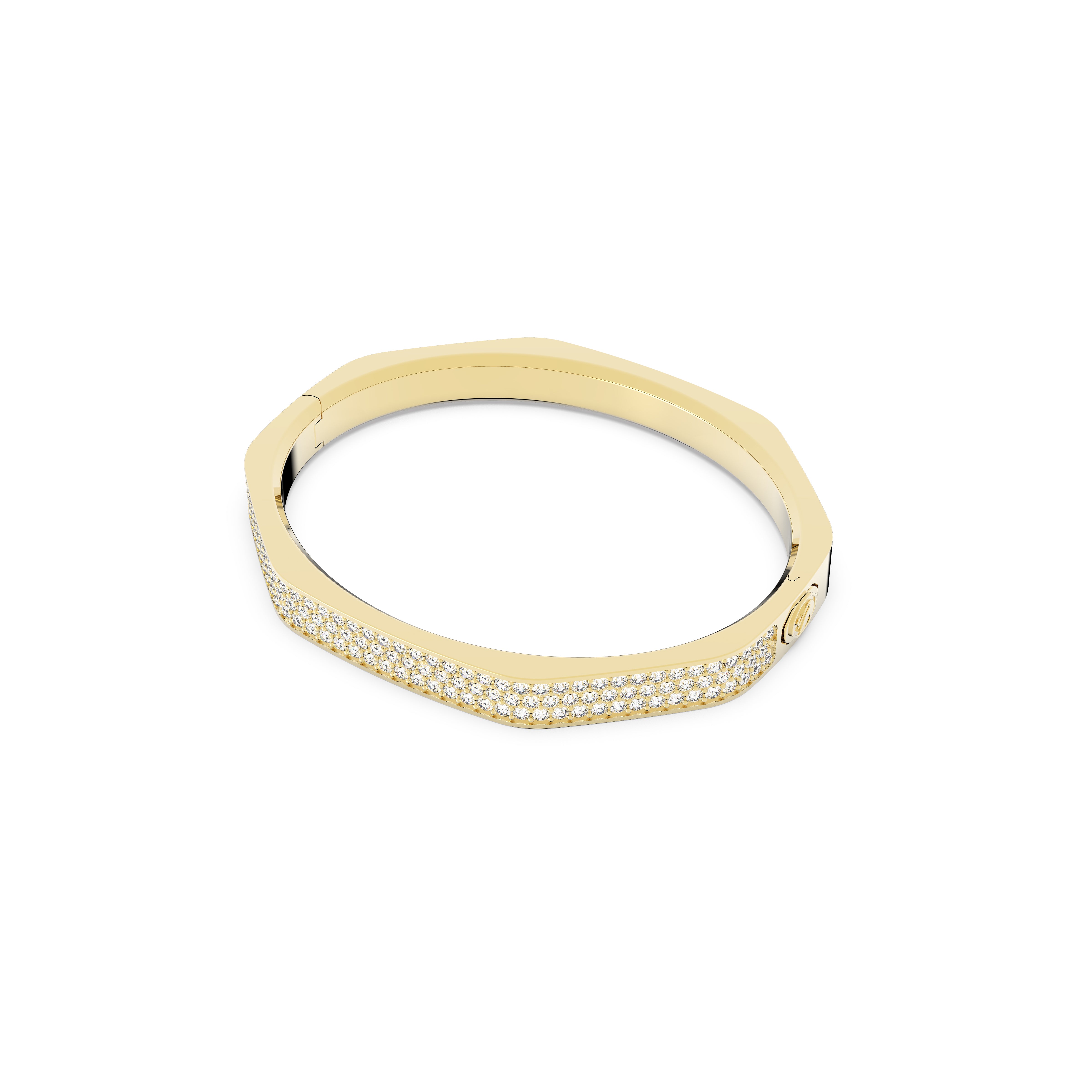 Dextera Bileklik, Octagon Cut, Beyazari Altin Rengi Kaplama