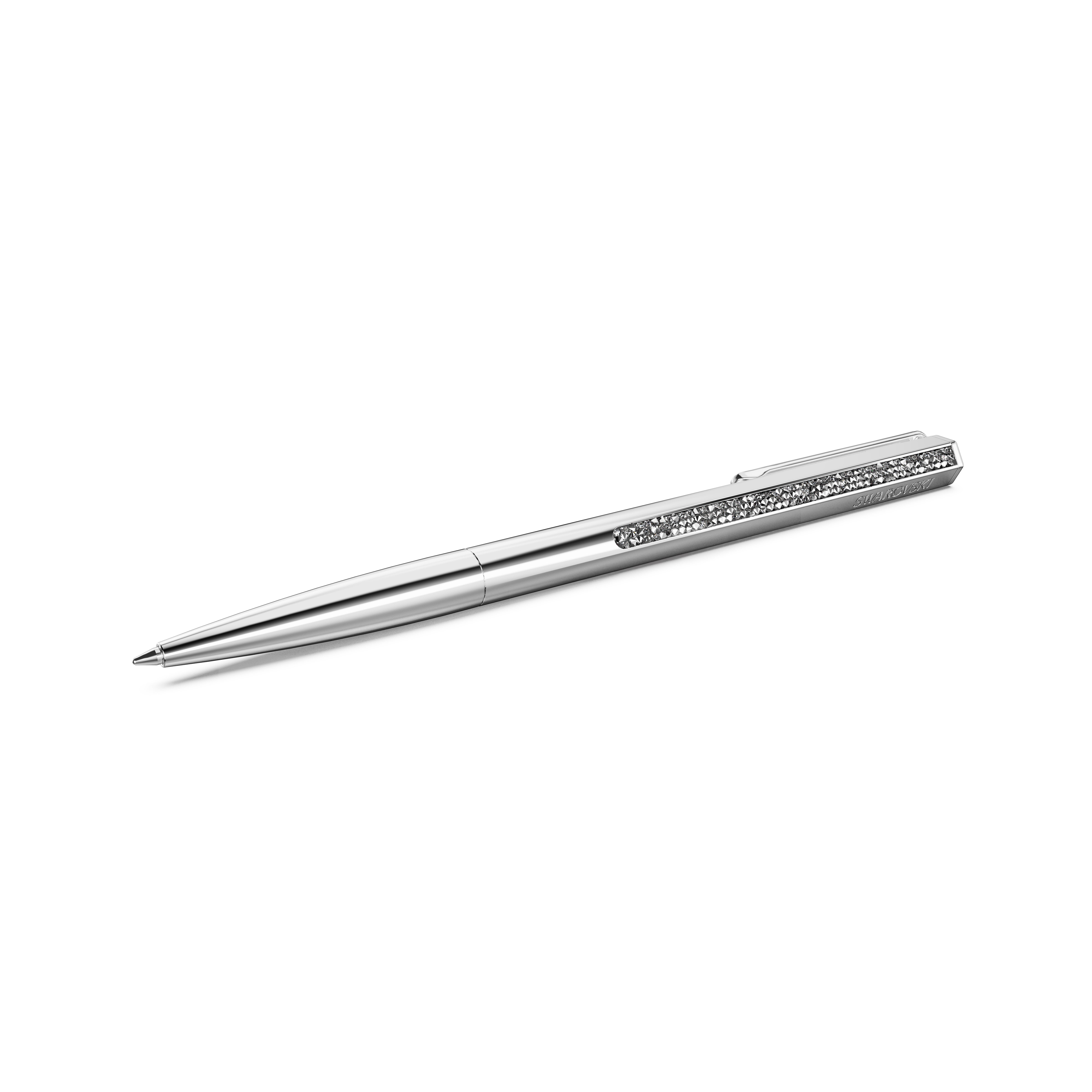 Crystal Shimmer Tükenmez Kalem, Gümüş Ton, Krom Kaplama