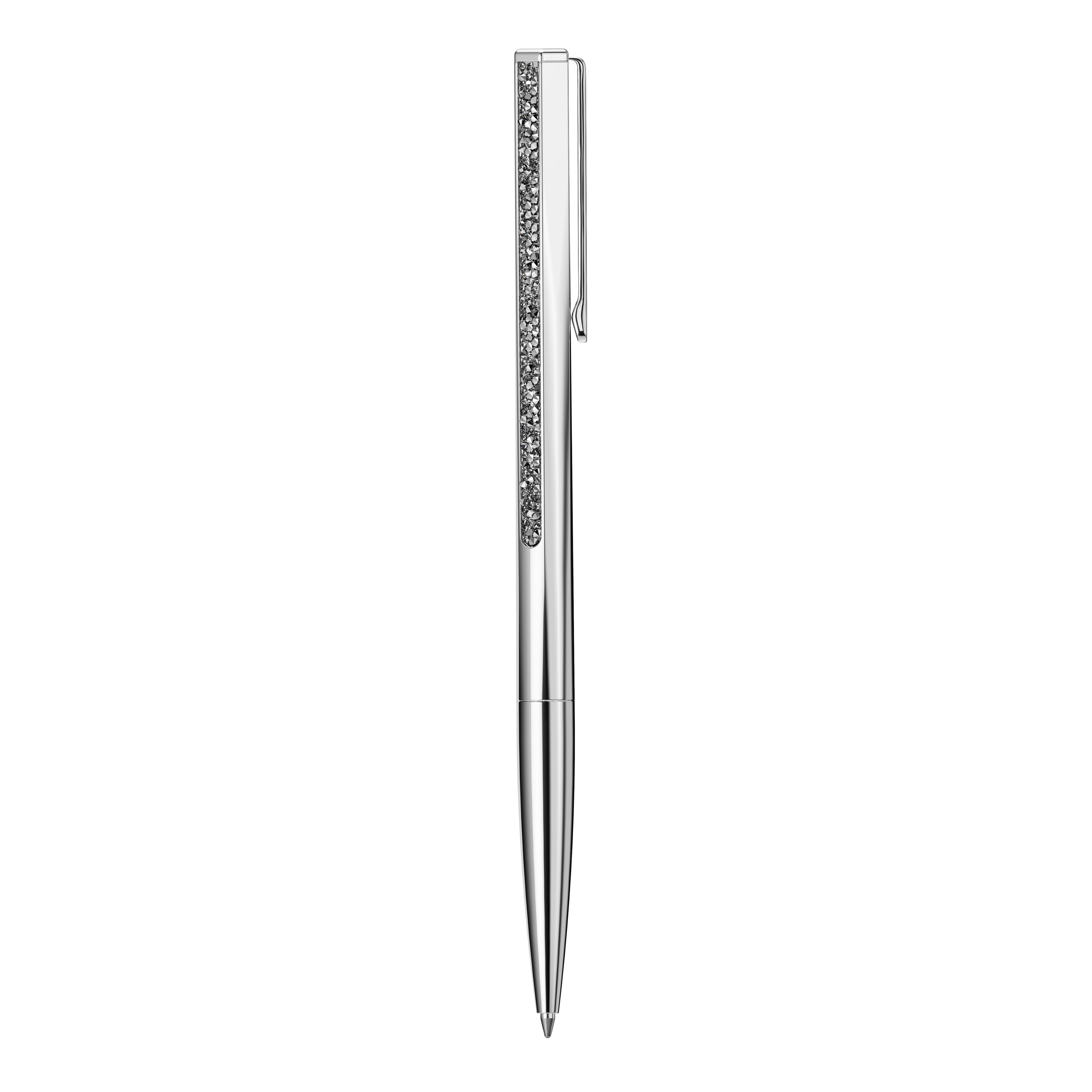 Crystal Shimmer Tükenmez Kalem, Gümüş Ton, Krom Kaplama